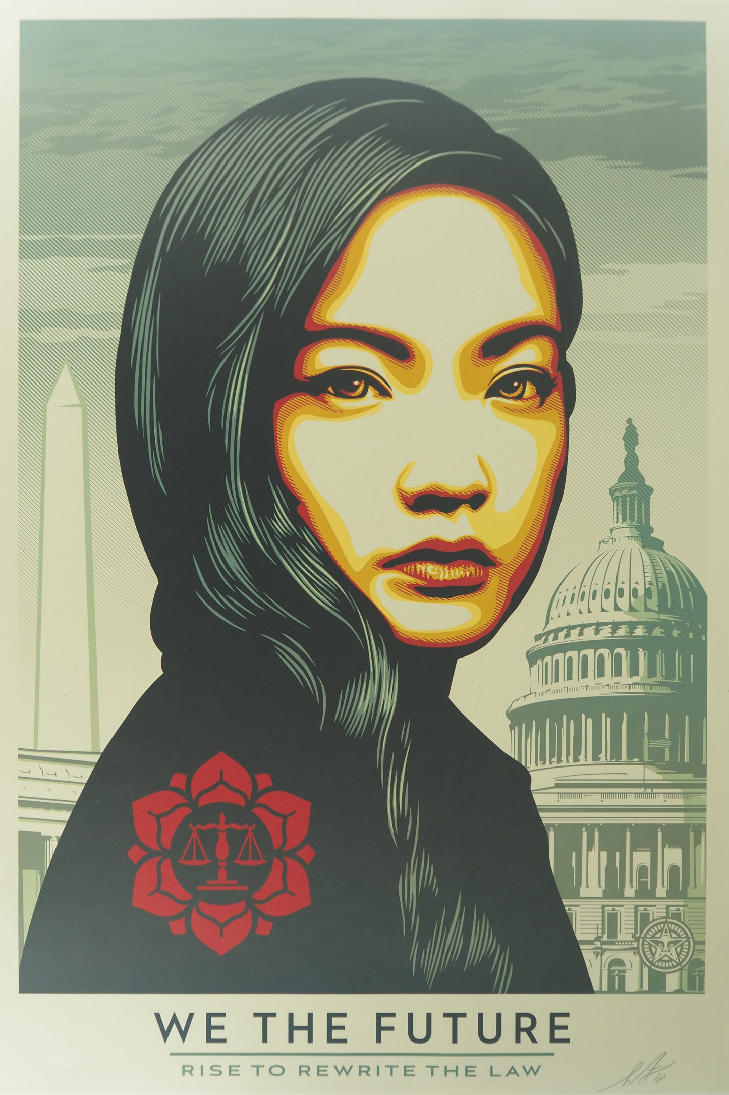 Shepard FAIREY (OBEY) : We the future (Rise to rewrite the law) - Lithographie signée