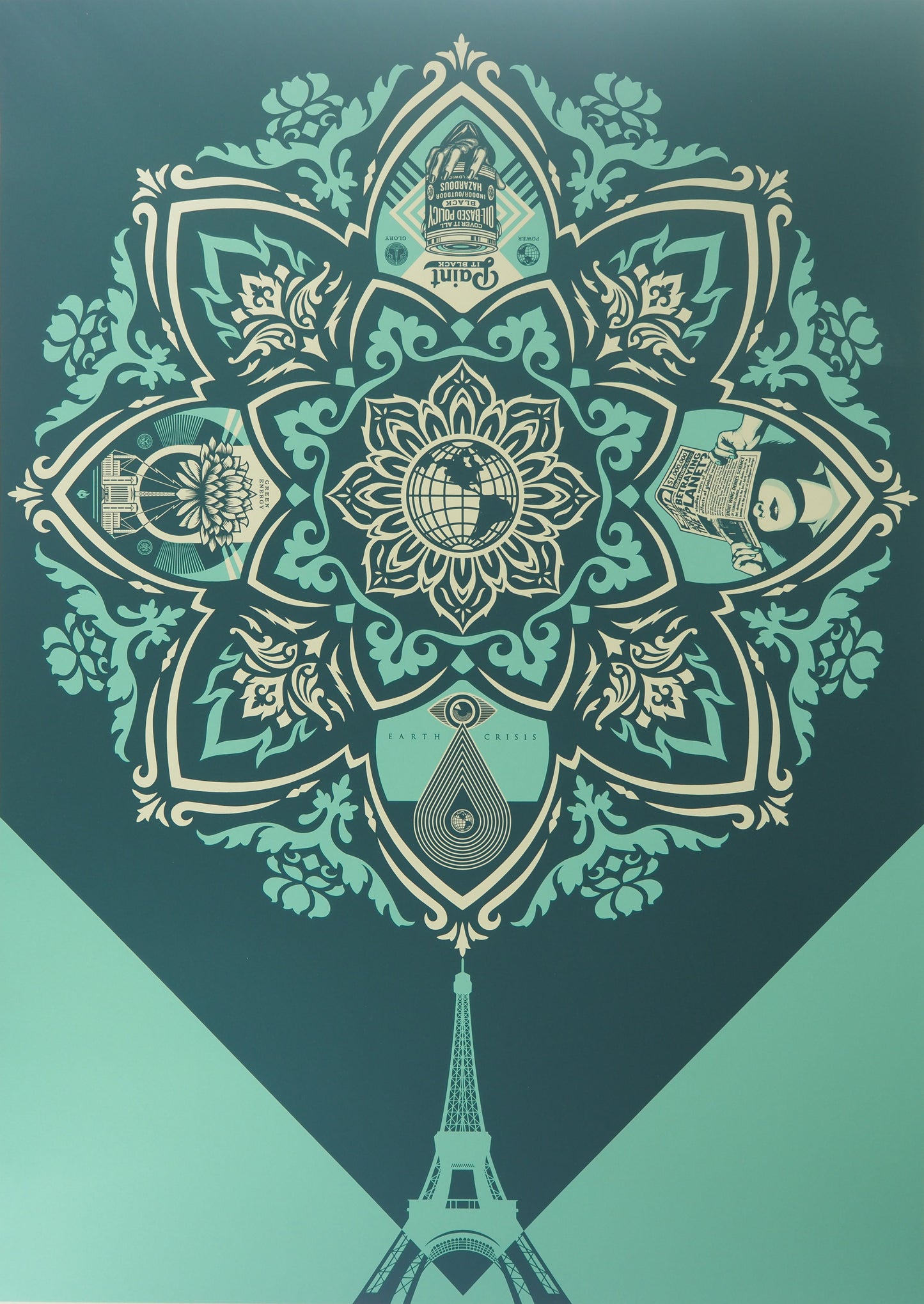 Shepard FAIREY (OBEY) : Delicate balance - Lithographie originale signée