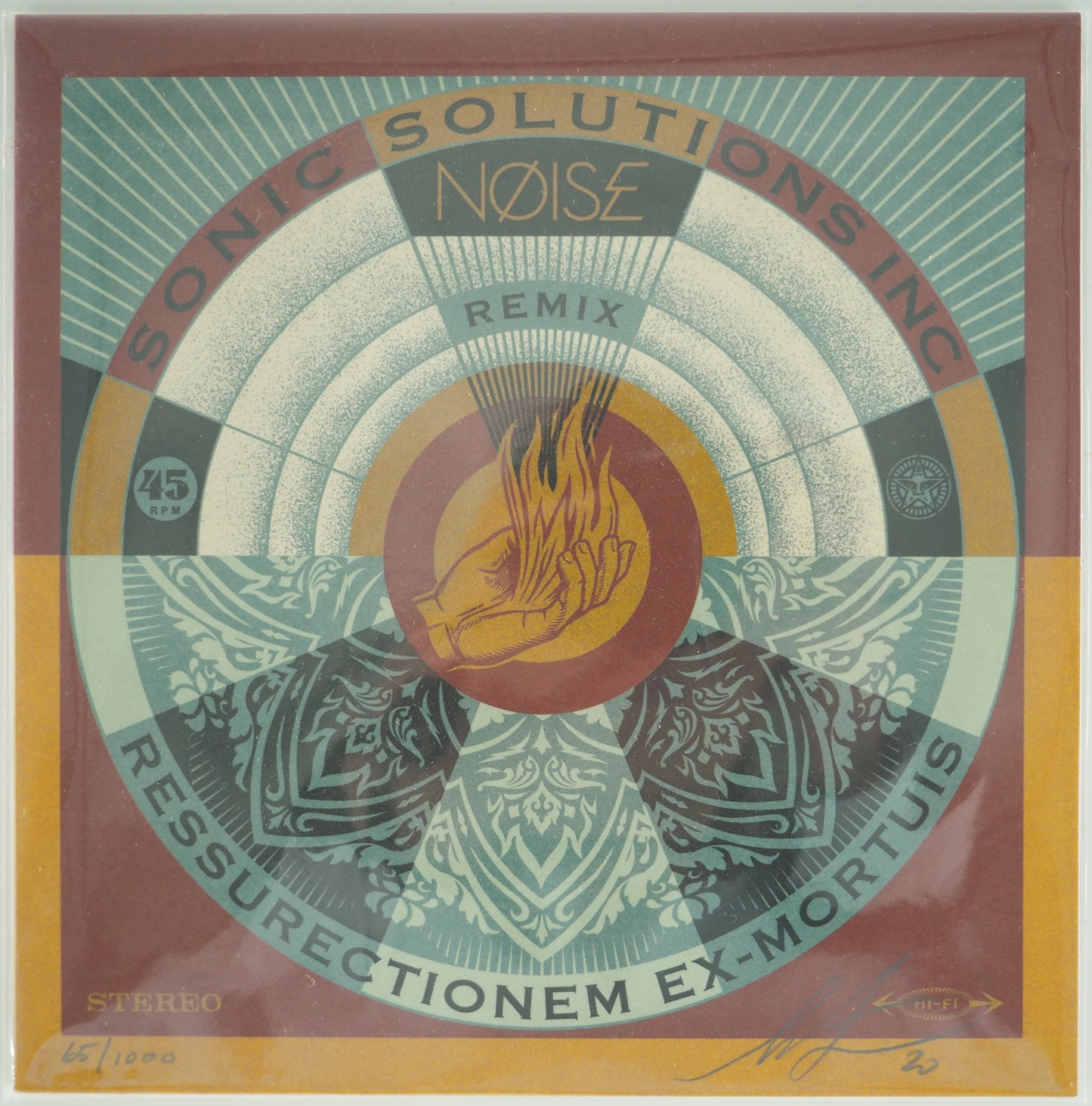 Shepard FAIREY (OBEY) : Noise - Ressurectionem ex-mortuis - Vinyle signé
