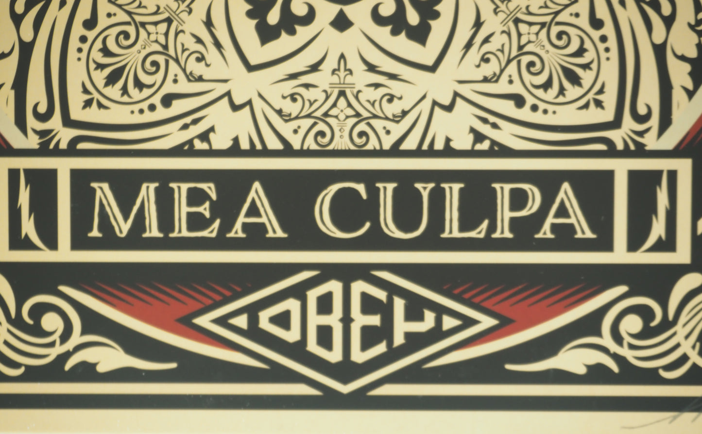 Shepard FAIREY (OBEY) : Mea culpa - Vinyle signé