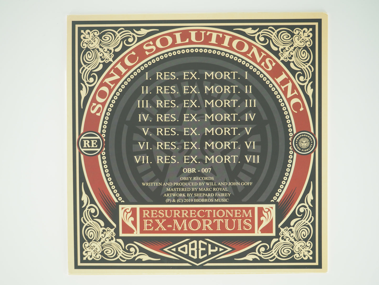Shepard FAIREY (OBEY) : Resurrectionem ex-mortuis - Vinyle signé