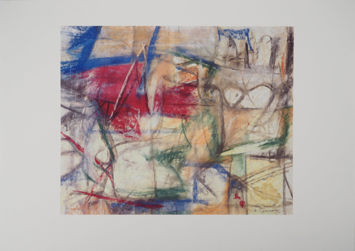 Willem DE KOONING : Paysage sauvage - Lithographie signée