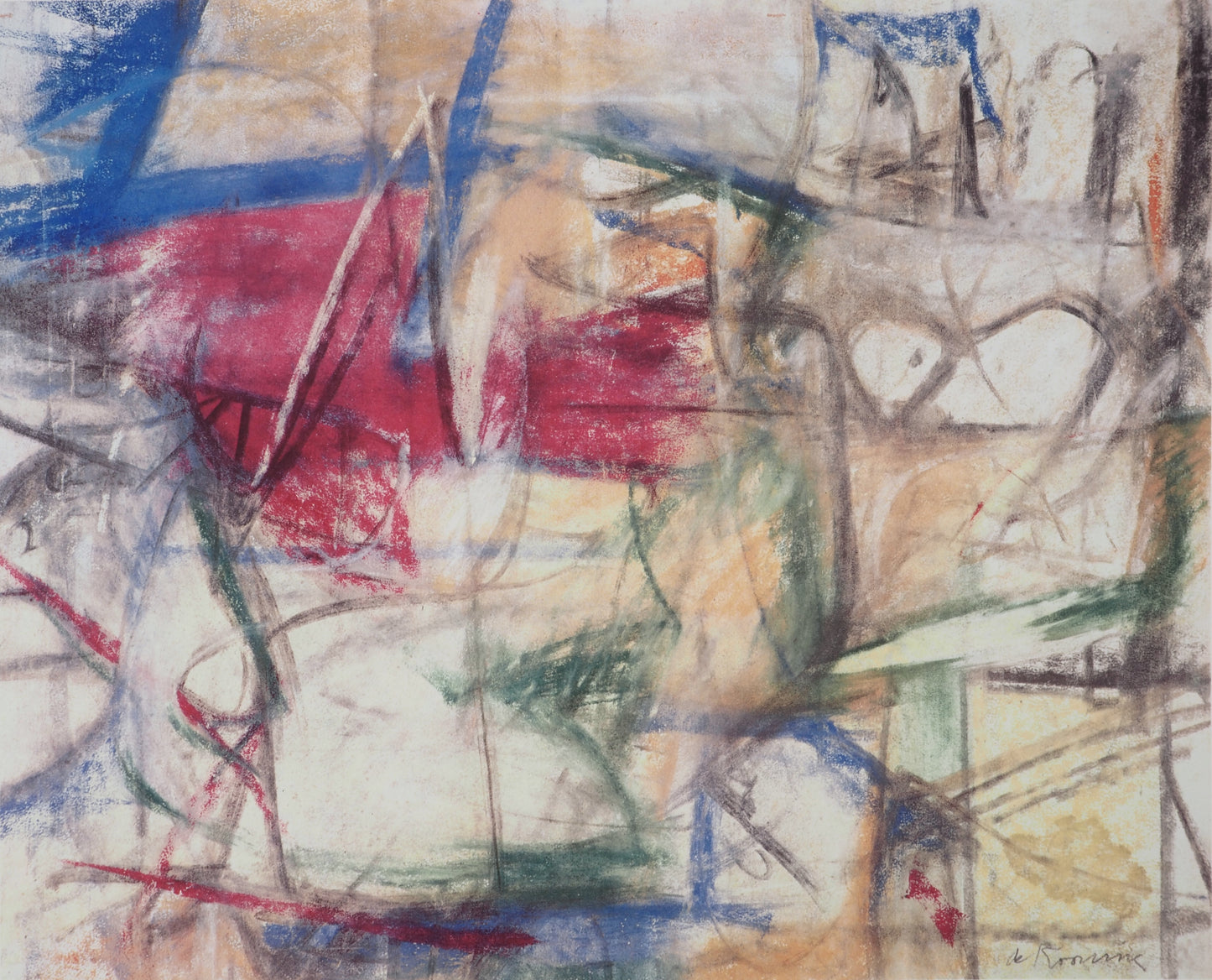 Willem DE KOONING : Paysage sauvage - Lithographie signée