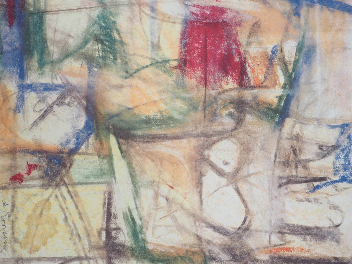 Willem DE KOONING : Paysage sauvage - Lithographie signée