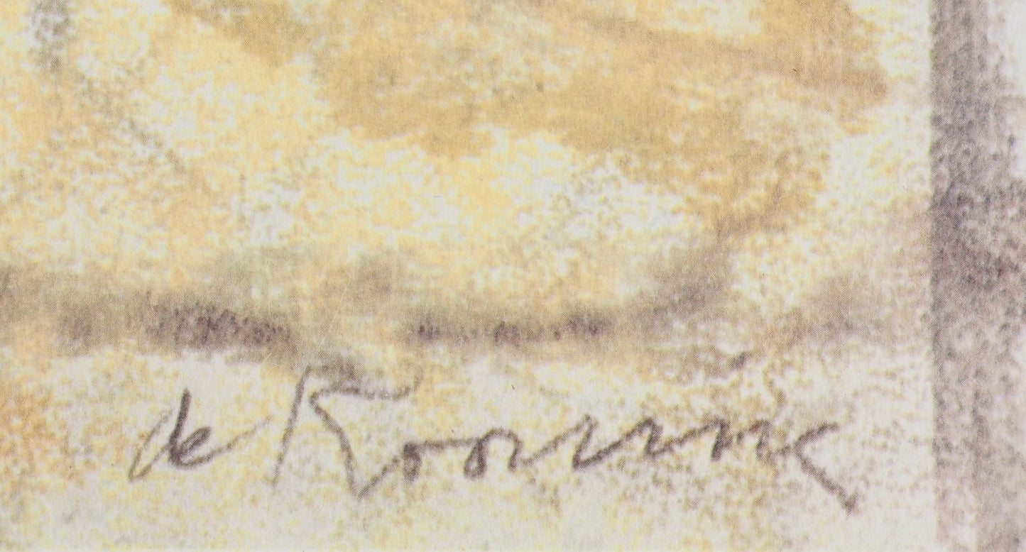 Willem DE KOONING : Paysage sauvage - Lithographie signée