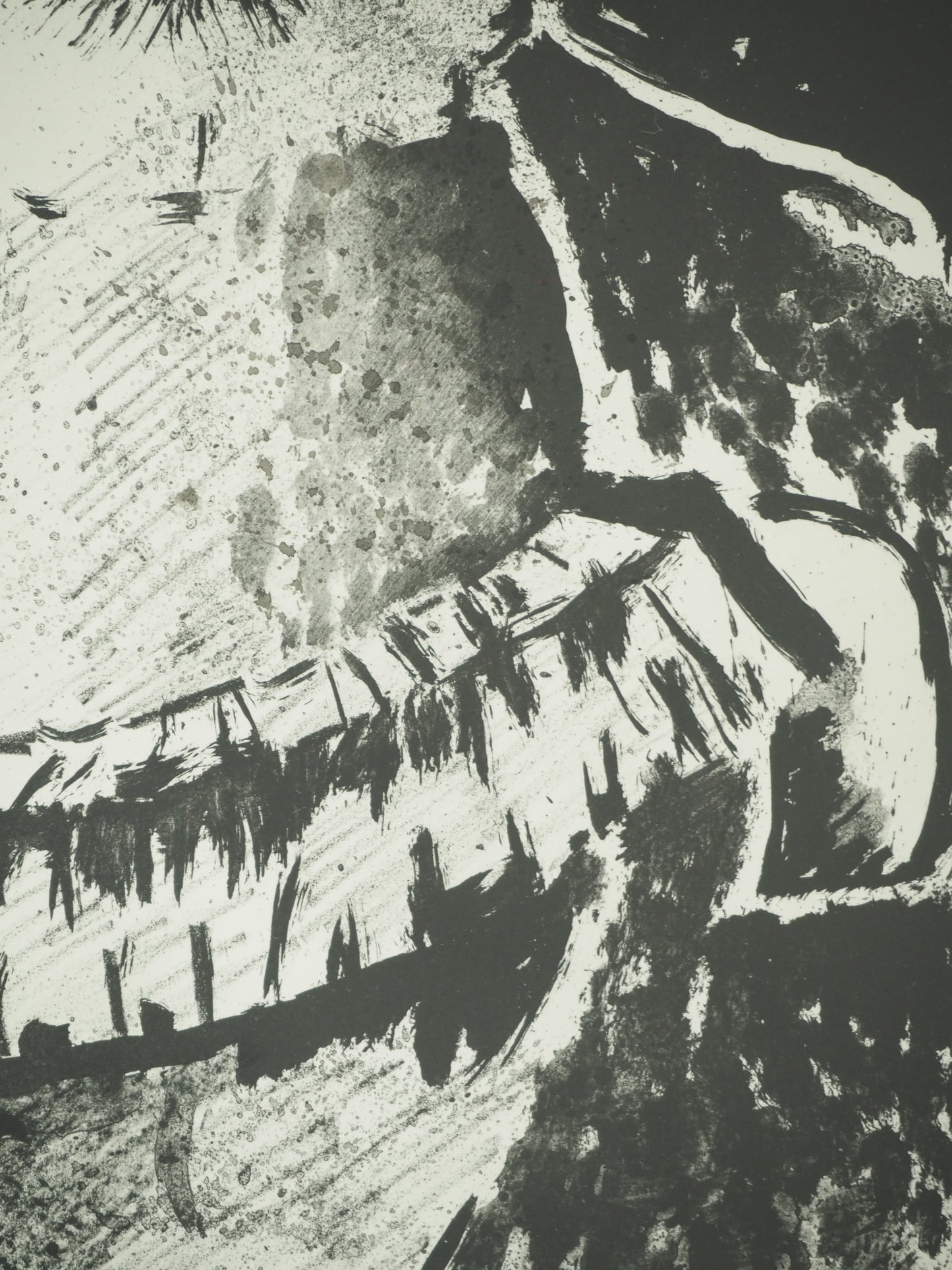 Roger CRUSAT : Le clown blanc- Lithographie originale