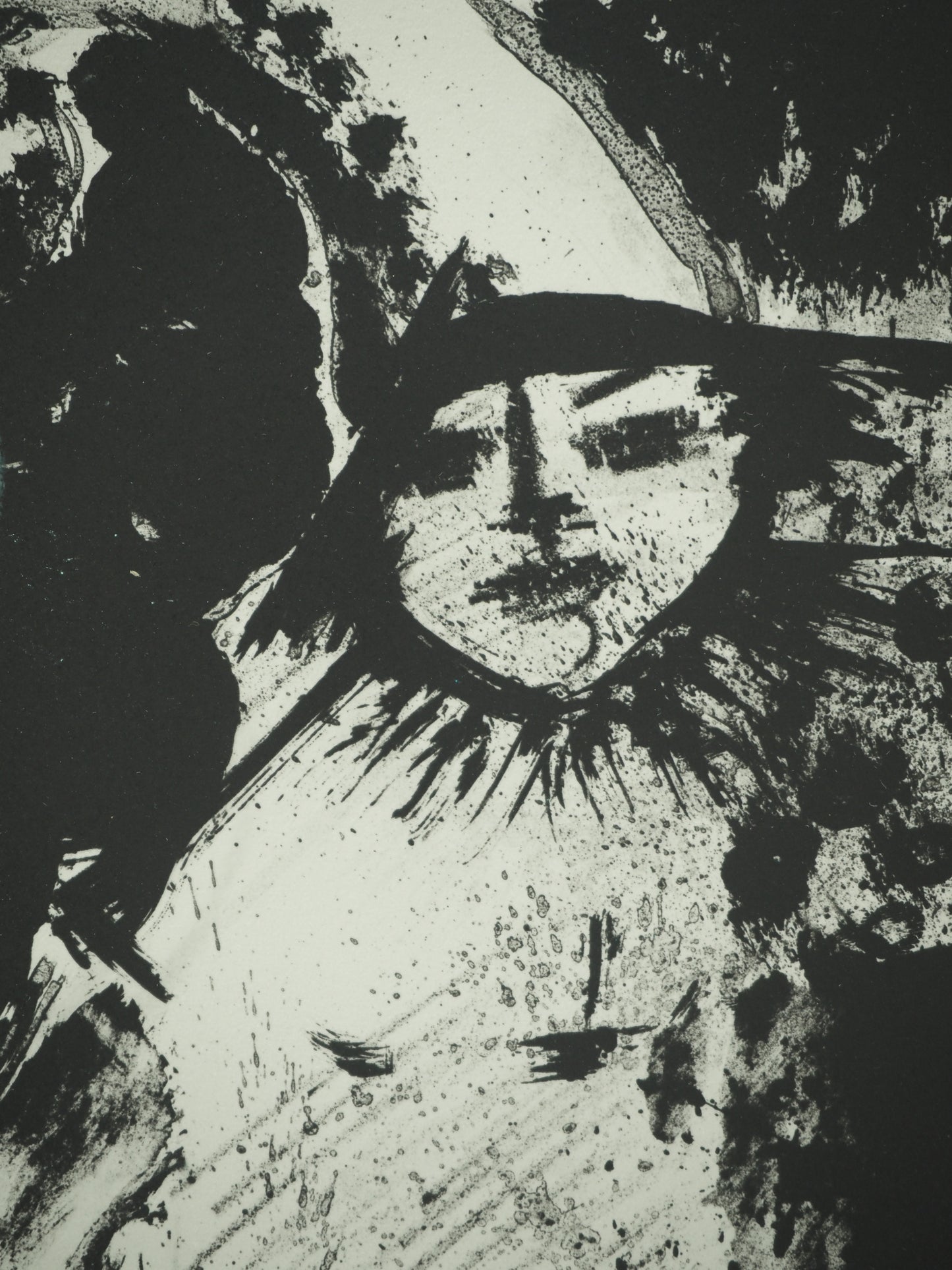 Roger CRUSAT : Le dernier numéro du clown - Lithographie originale signée