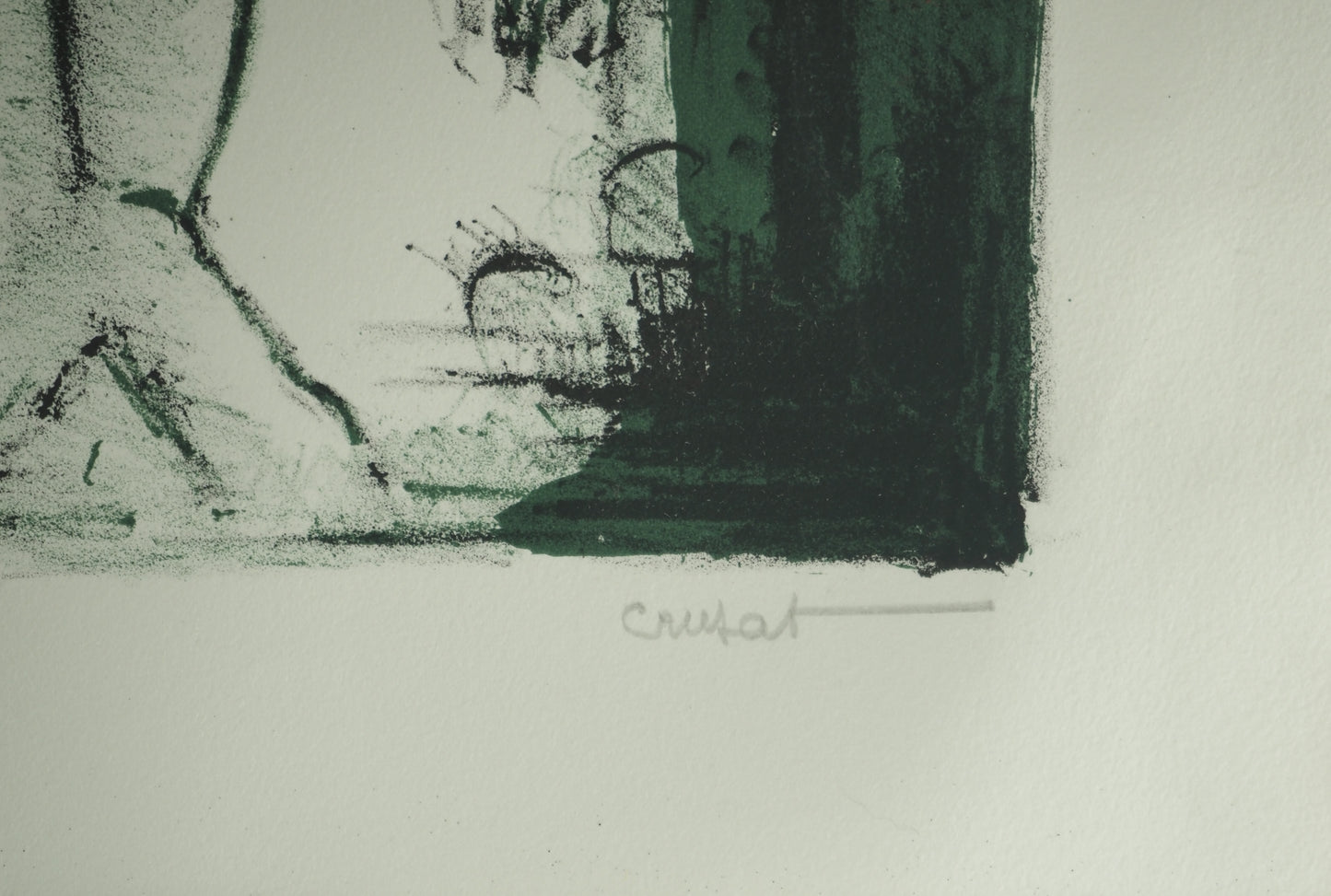 Roger CRUSAT : Nu à la serviette - Lithographie originale signée