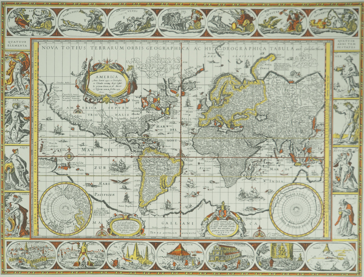 Willem Janszoon BLAEU : Planisphère