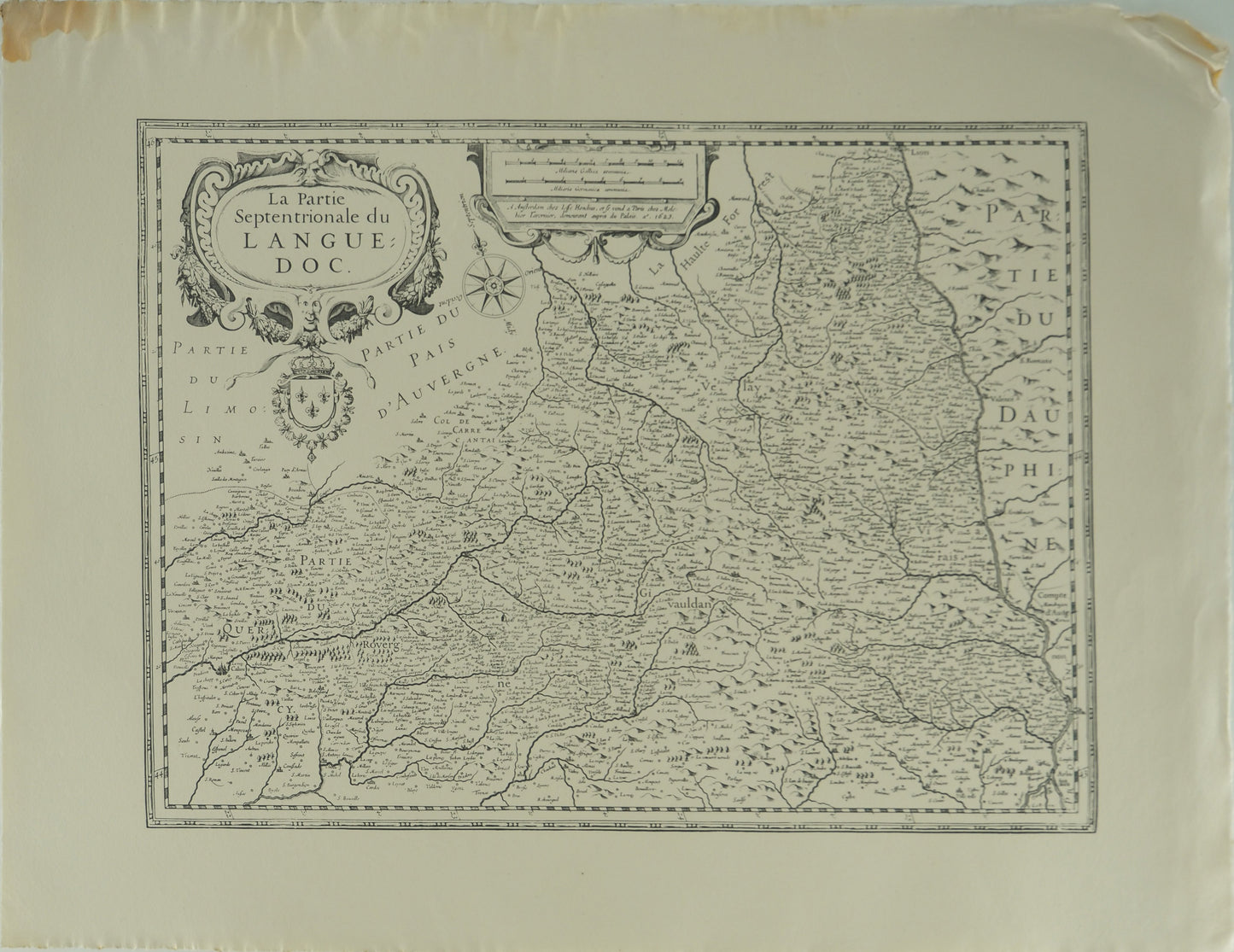 Hendrik HONDIUS : Carte du Languedoc