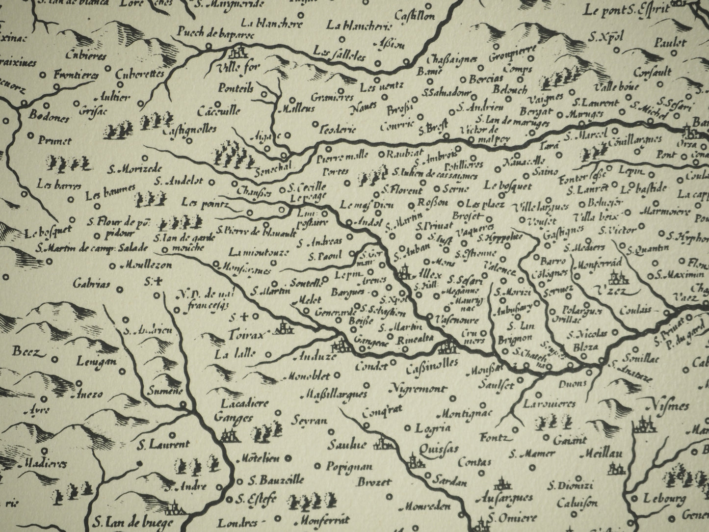 Hendrik HONDIUS : Carte du Languedoc