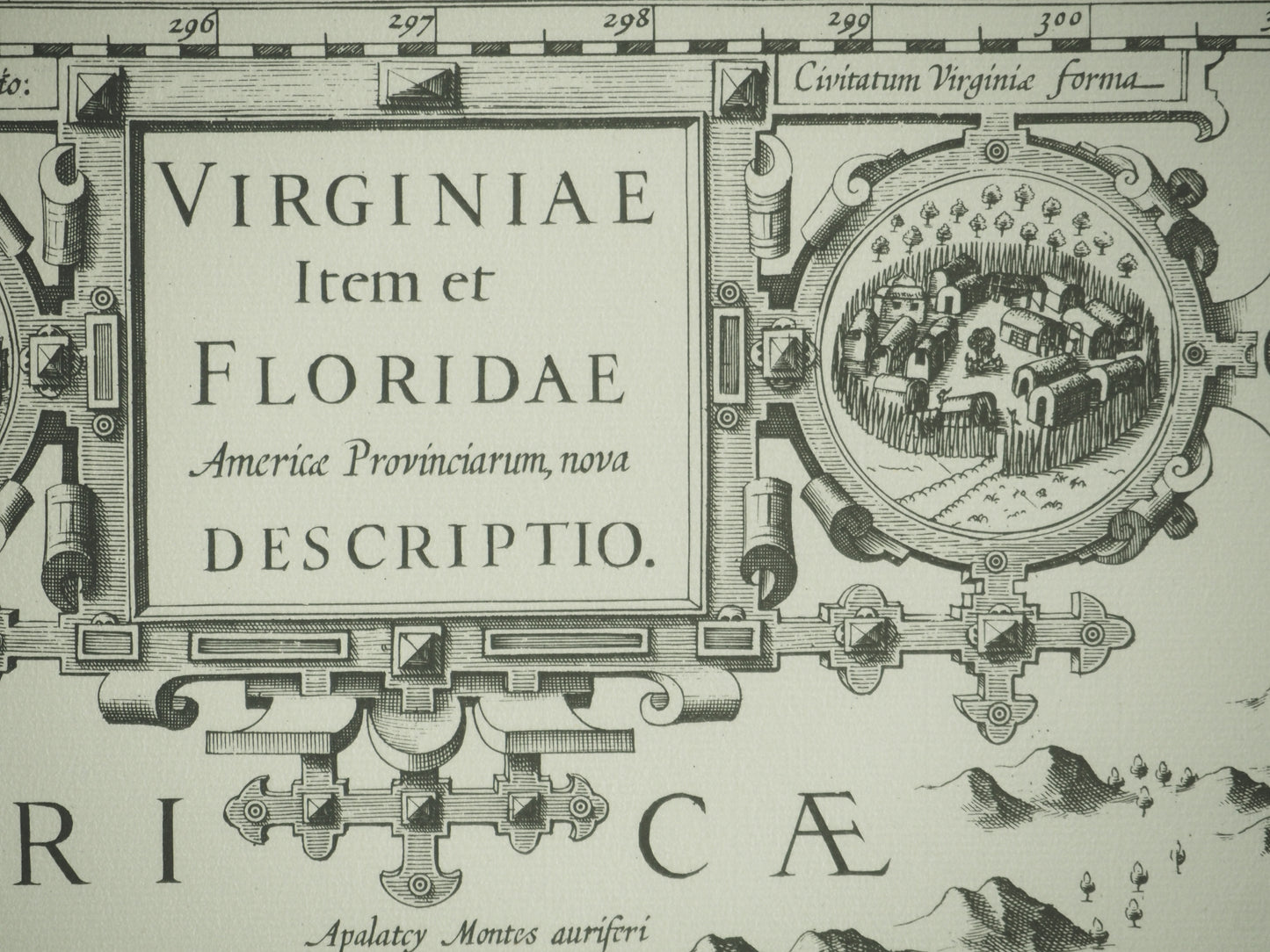 MERCATOR (Michael) & HONDIUS (Jodocus) : Carte de la Virginie et de la Floride