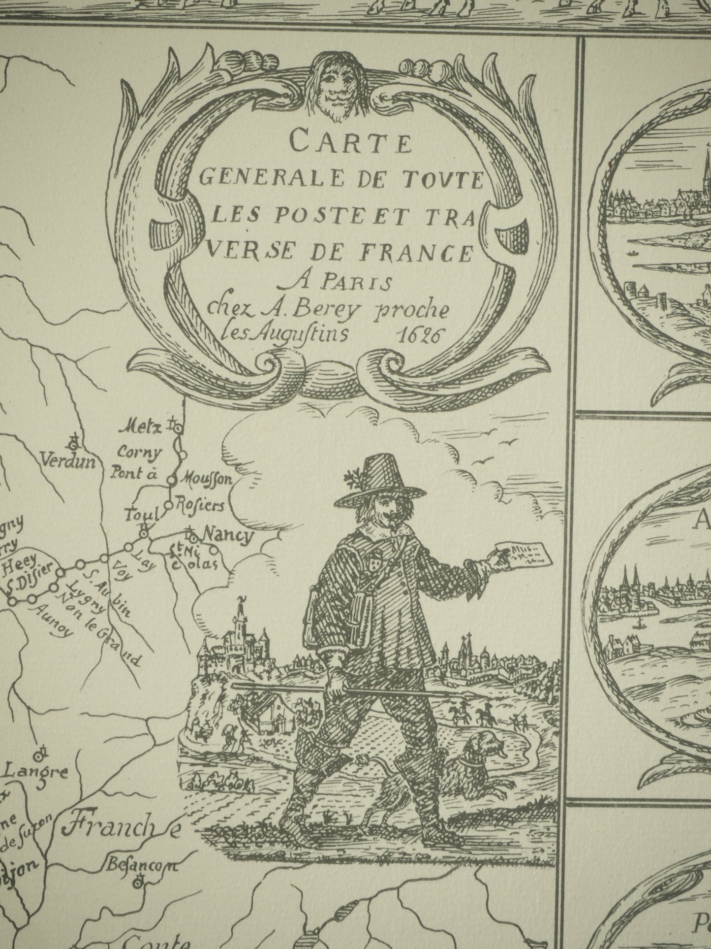 BEREY : Carte Générale de toute les postes de France