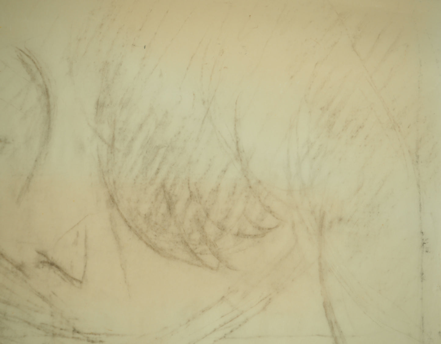Roger CRUSAT : Portrait de jeune fille - Dessin original