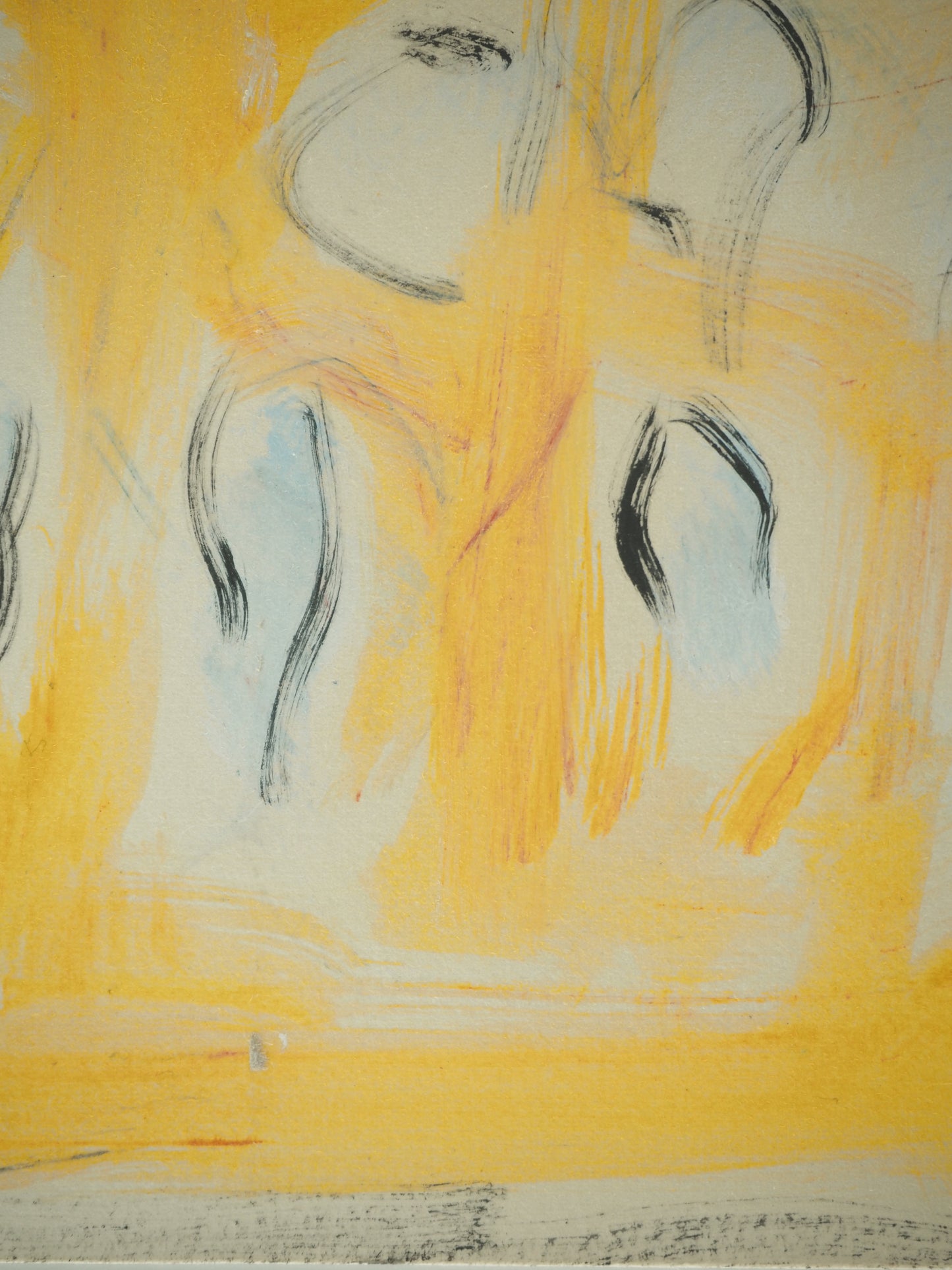 Roger CRUSAT : Fragments de lumière - Gouache sur papier