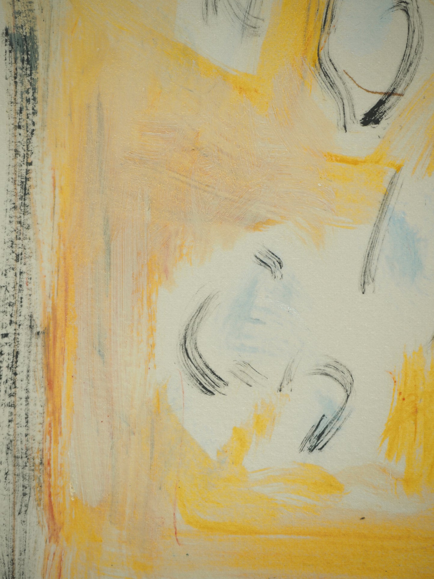 Roger CRUSAT : Fragments de lumière - Gouache sur papier