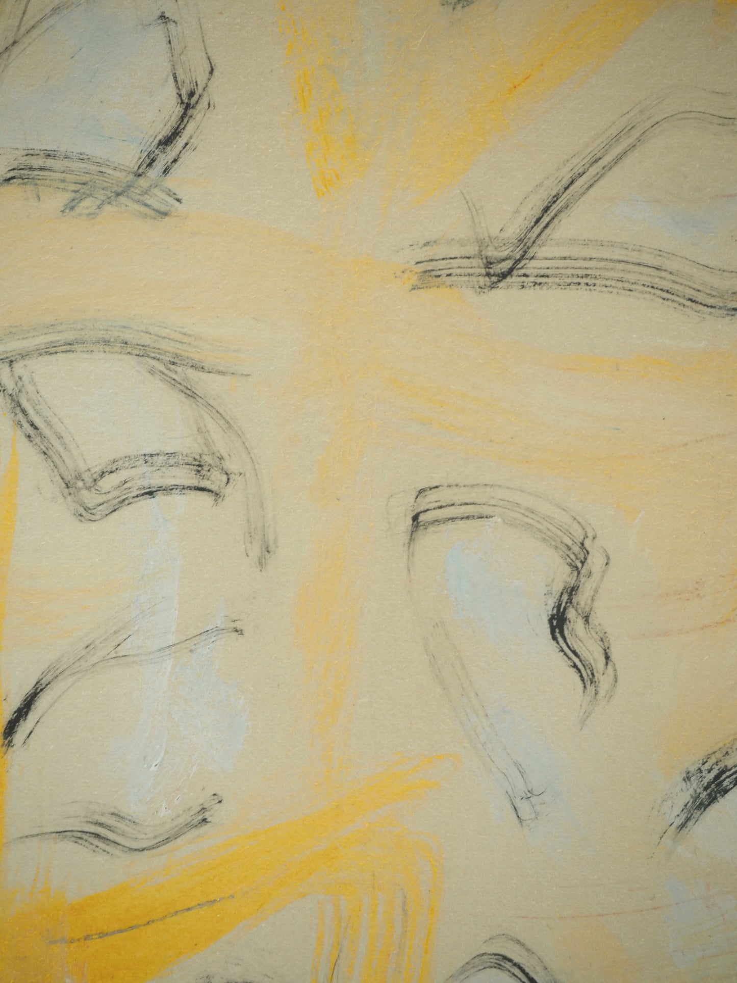 Roger CRUSAT : Fragments de lumière - Gouache sur papier