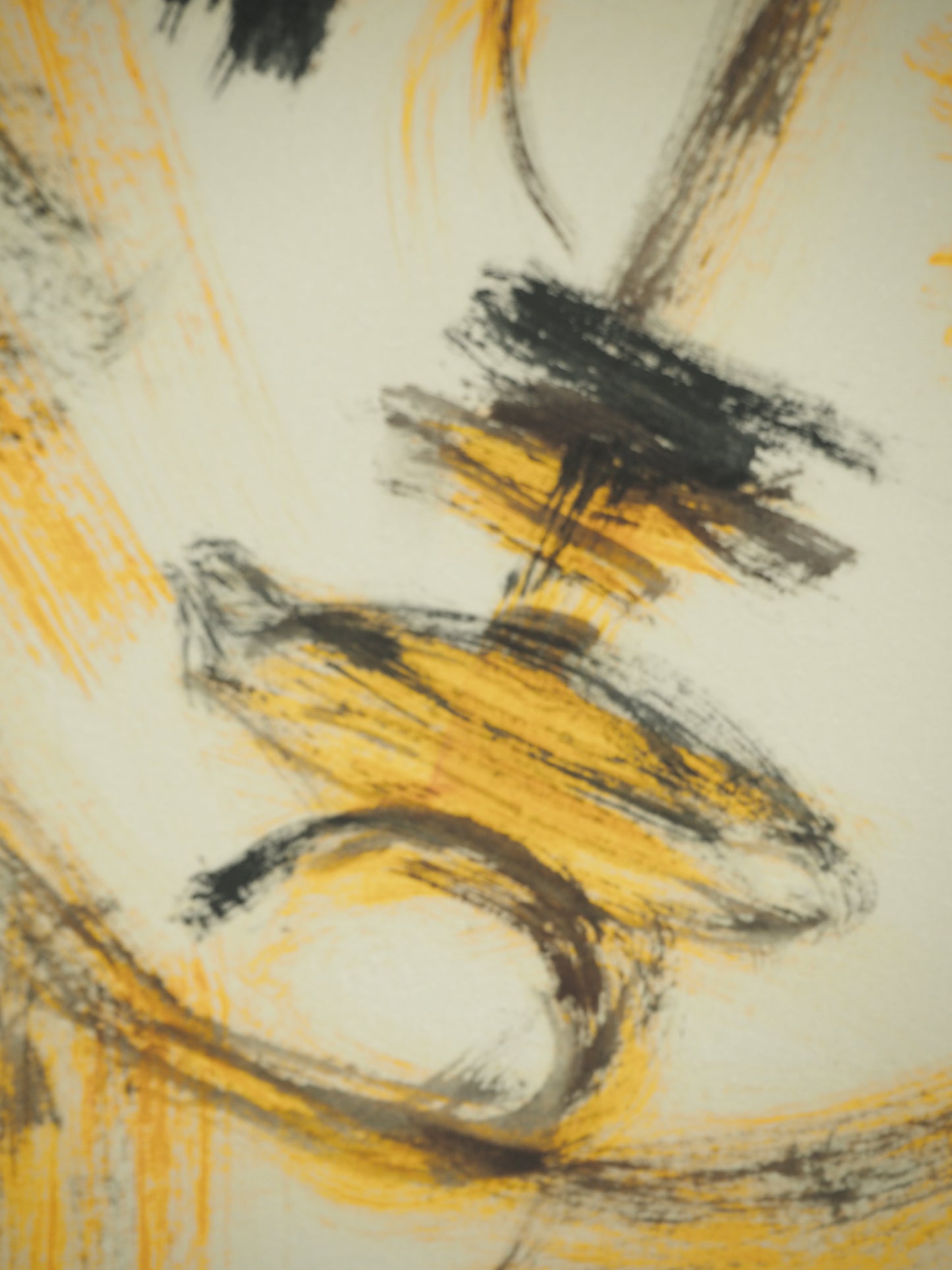 Roger CRUSAT : Jeune fille pensive - Gouache sur papier