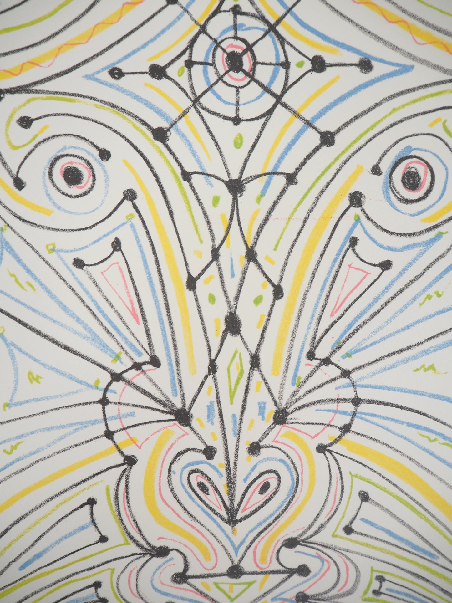 Jean COCTEAU : Tête d'animal - Lithographie signée