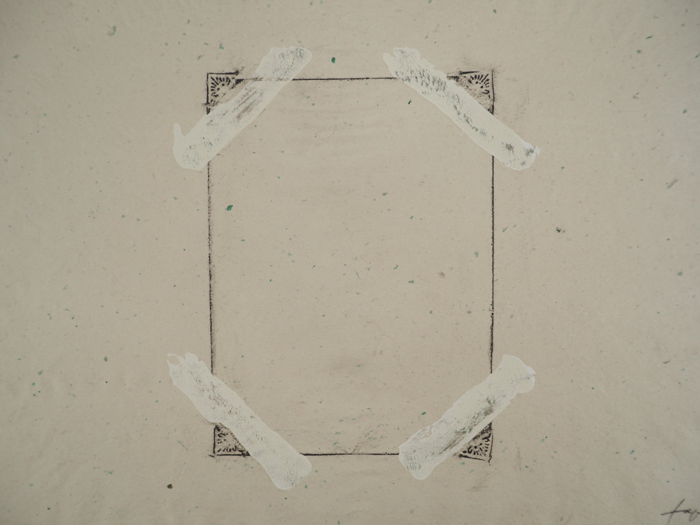 Antoni TAPIES : Page d'album - Lithographie signée