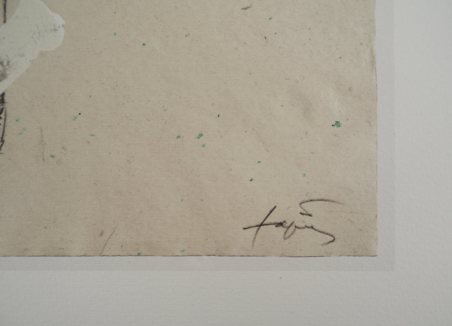 Antoni TAPIES : Page d'album - Lithographie signée