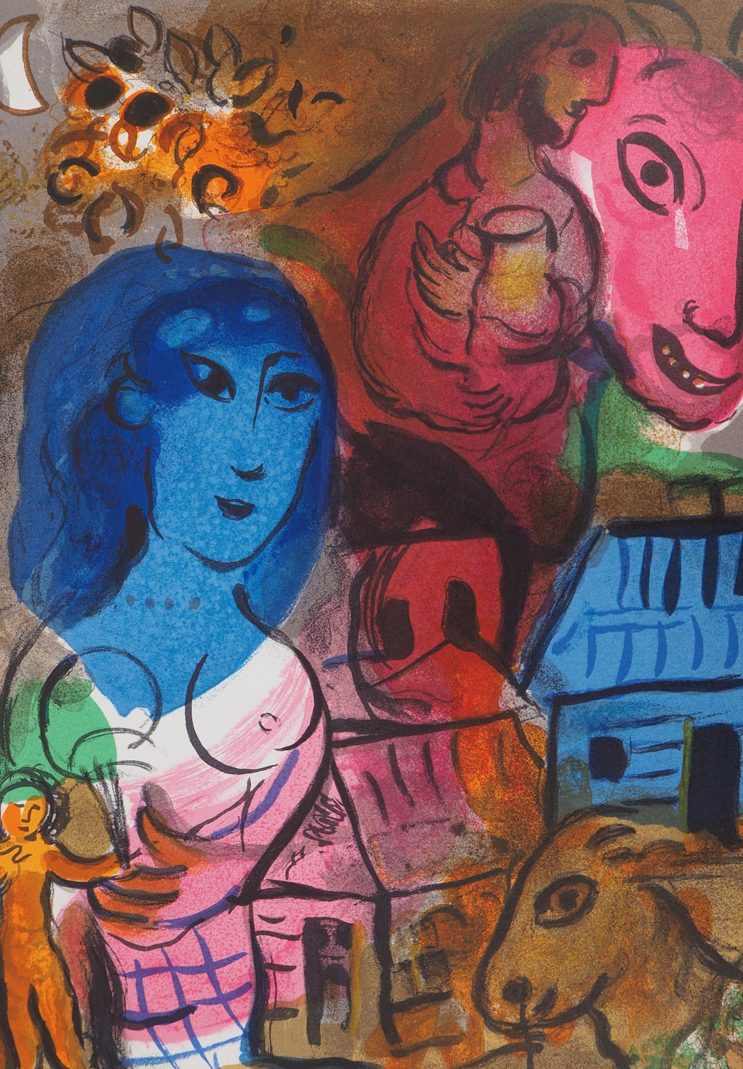 Marc CHAGALL : Intimité - Lithographie originale
