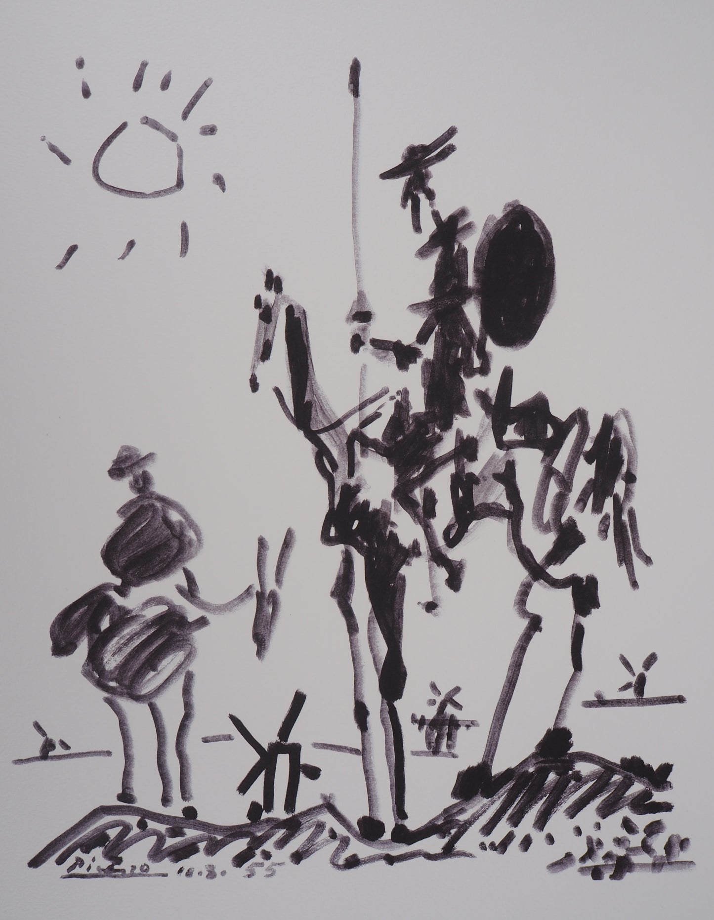Pablo PICASSO : Don Quichotte - Lithographie signée