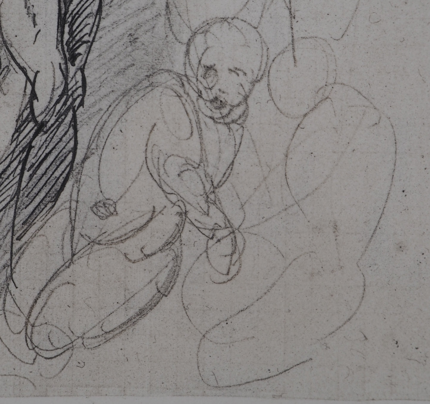 Auguste RODIN : Etude du mouvement - Gravure