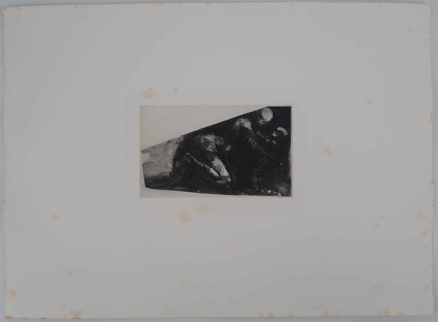 Auguste RODIN : La nativité - Gravure