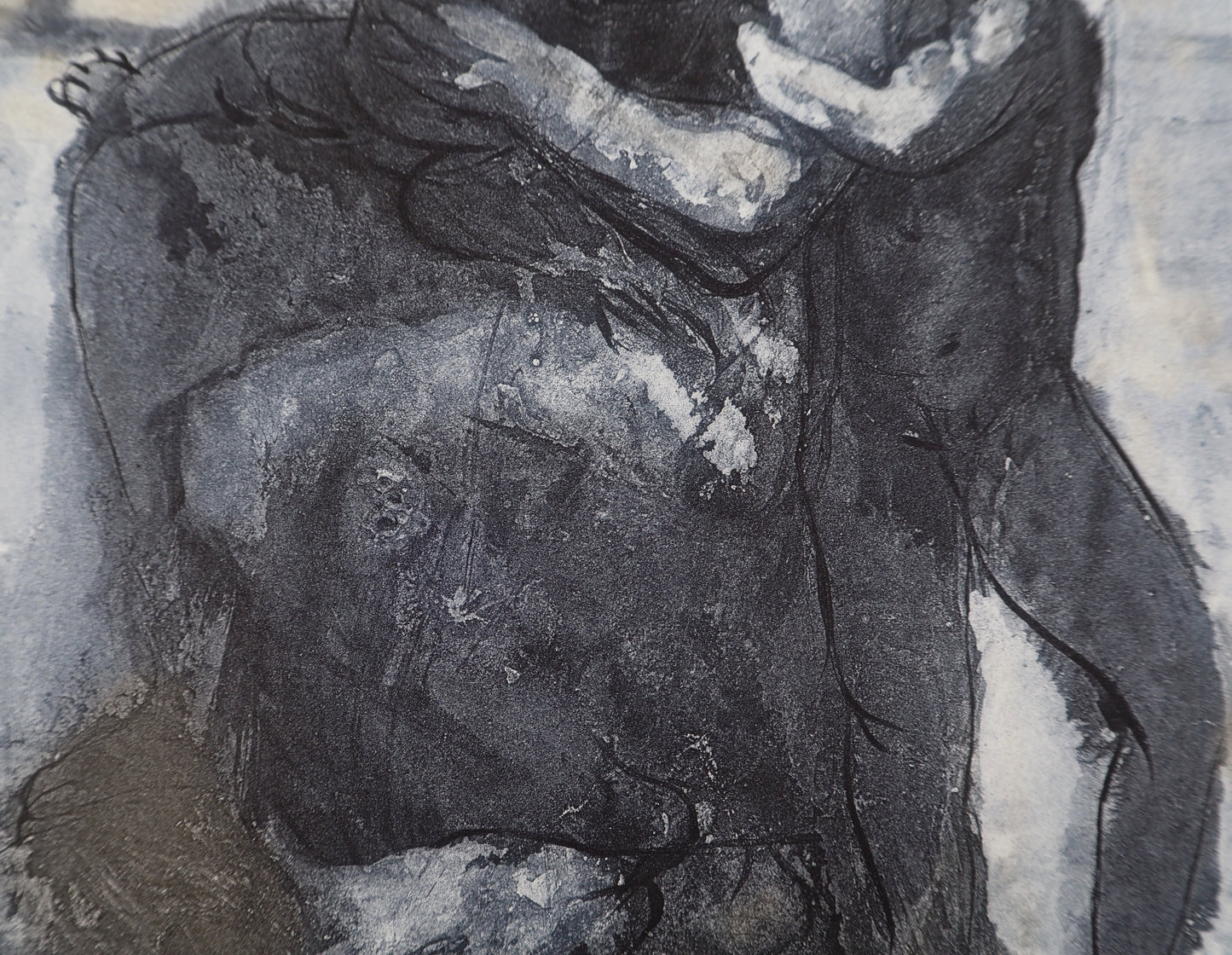 Auguste RODIN : Femme et ses enfants - Gravure