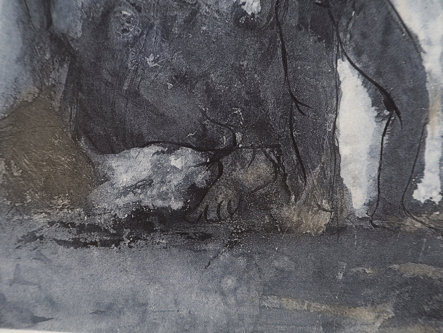 Auguste RODIN : Femme et ses enfants - Gravure