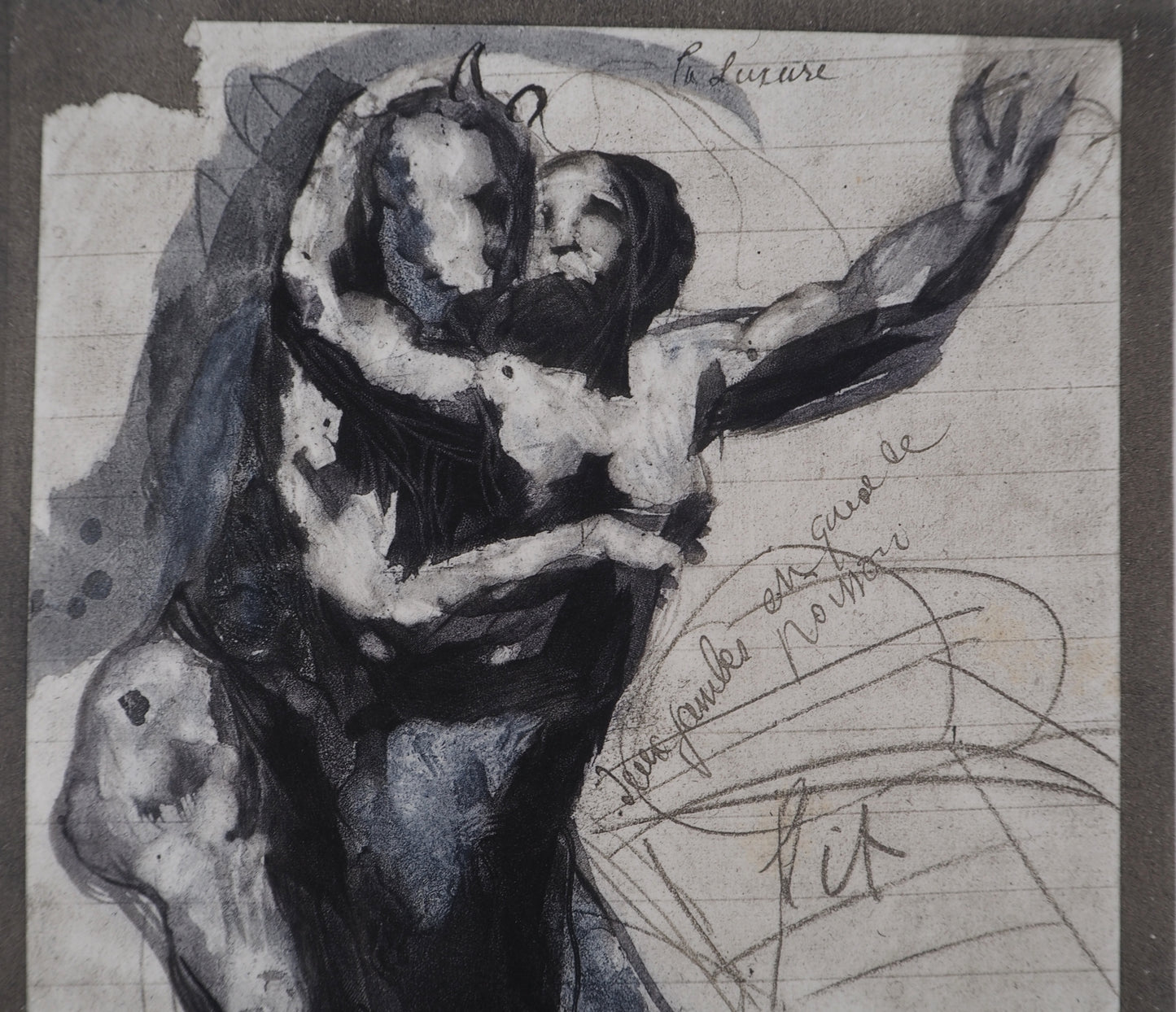 Auguste RODIN : La luxure - Gravure