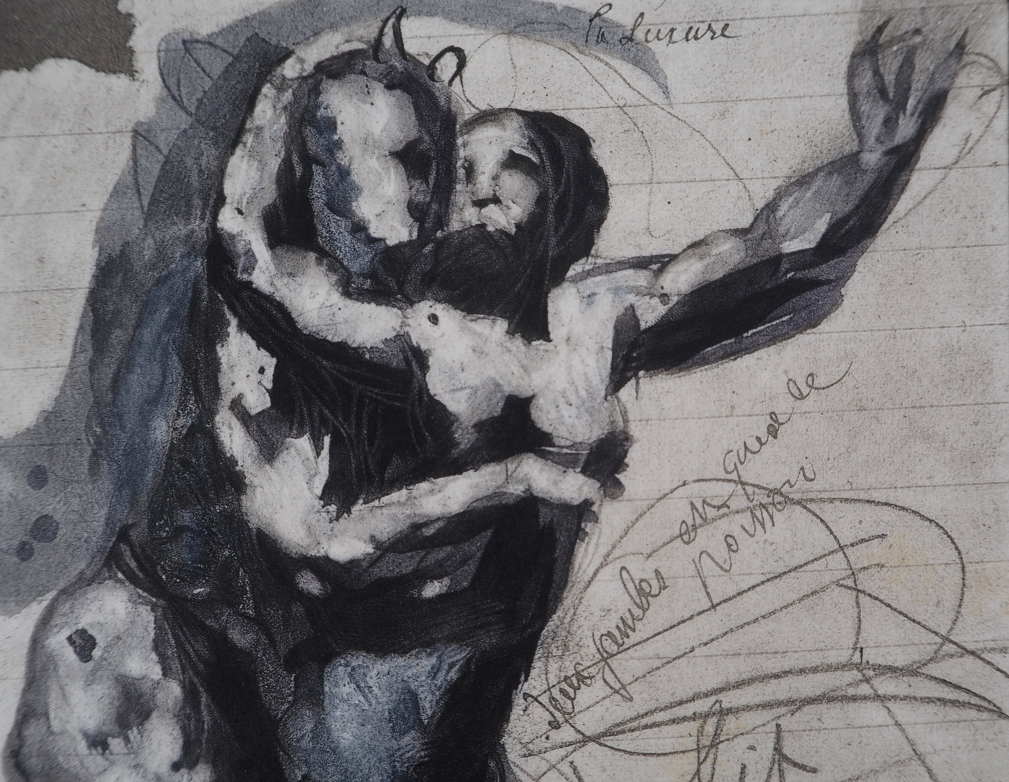 Auguste RODIN : La luxure - Gravure