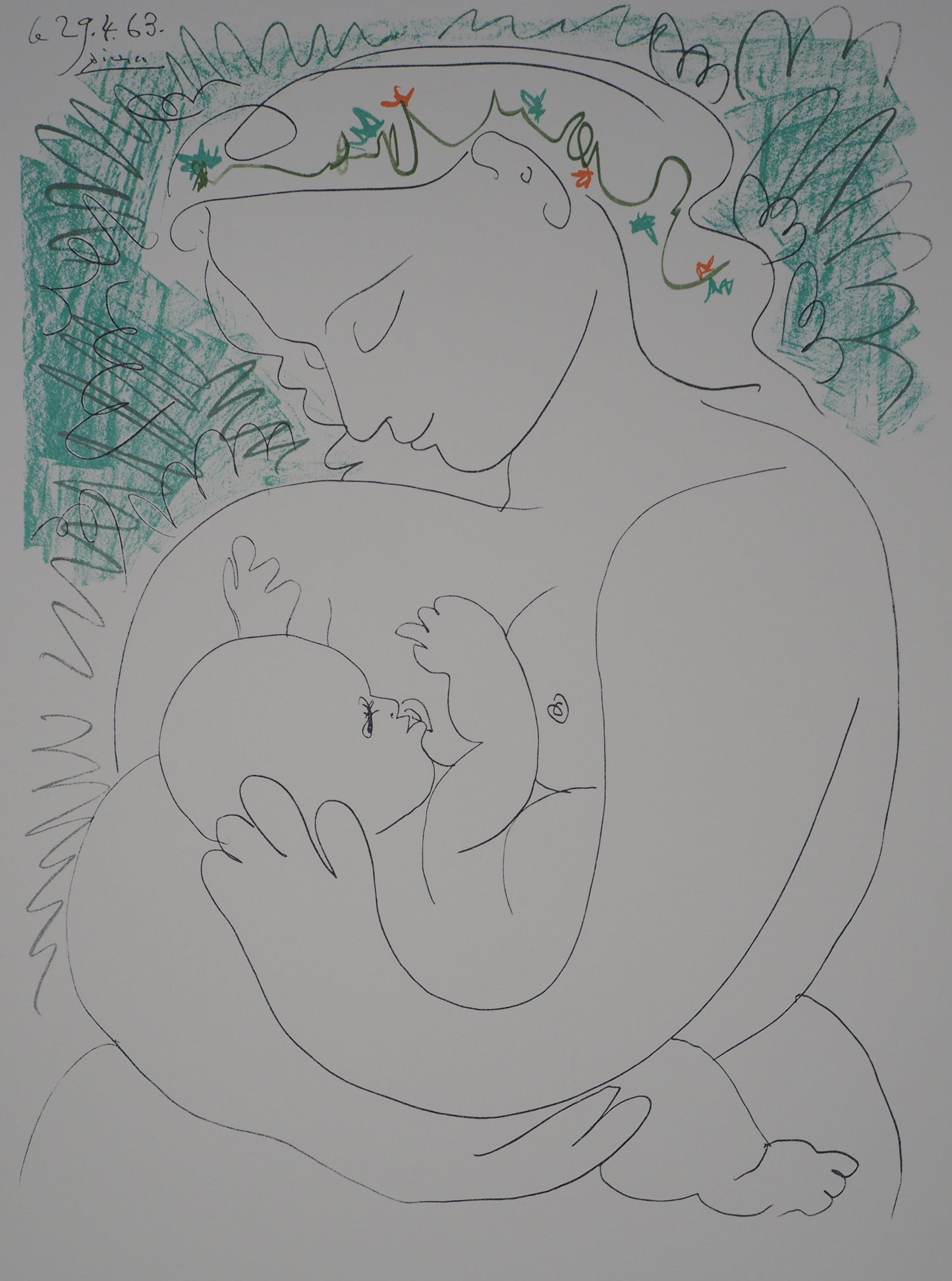 Pablo PICASSO : Grande Maternité - Lithographie signée
