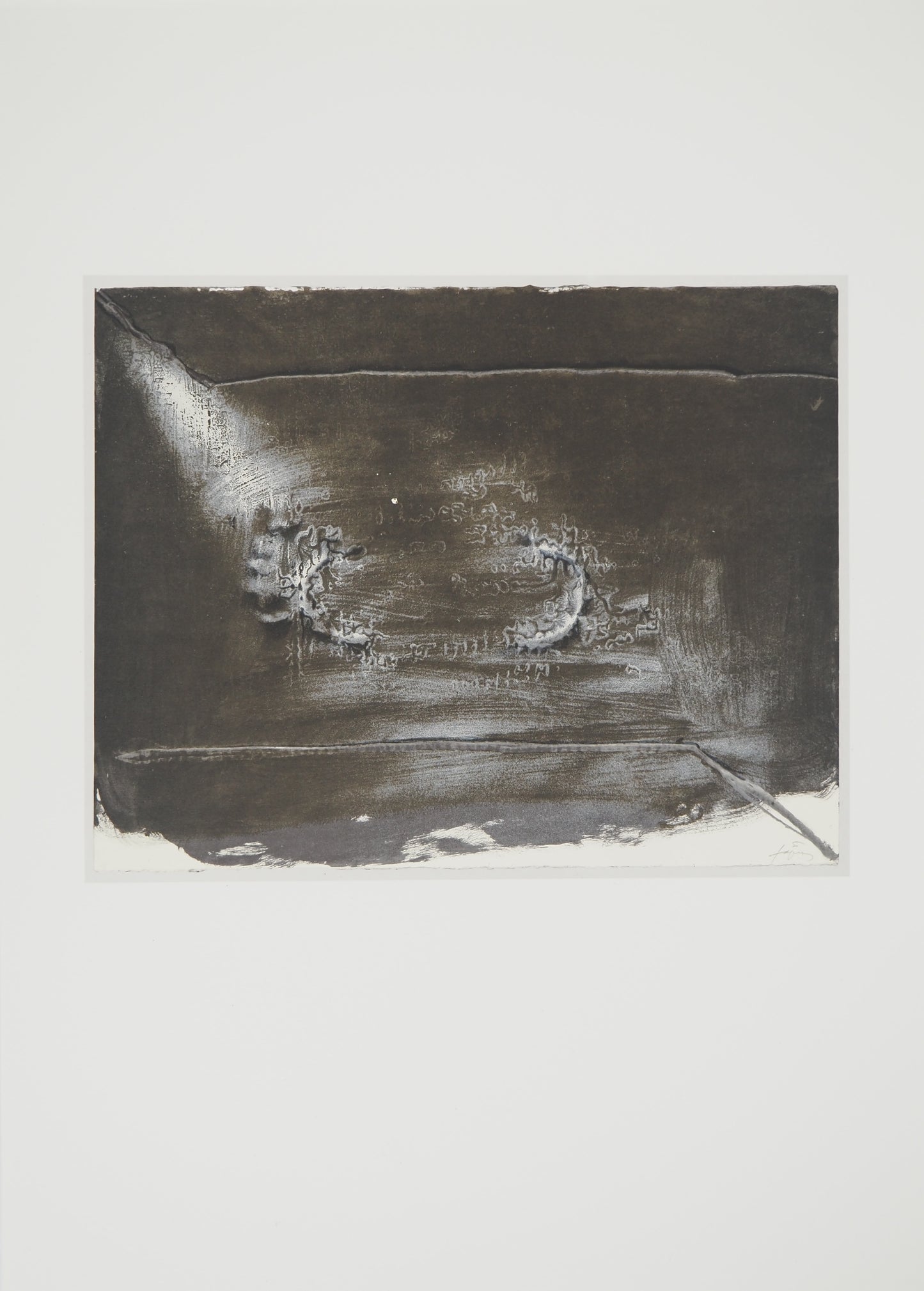 Antoni TAPIES : Clair-obscur - Lithographie signée