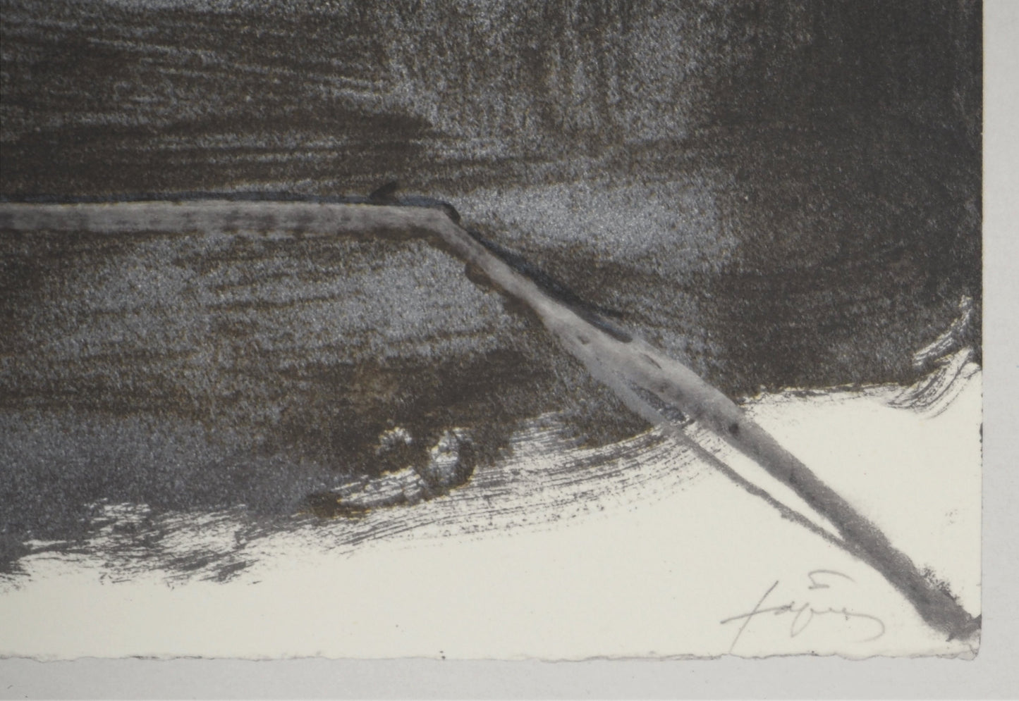 Antoni TAPIES : Clair obscur - Lithographie signée