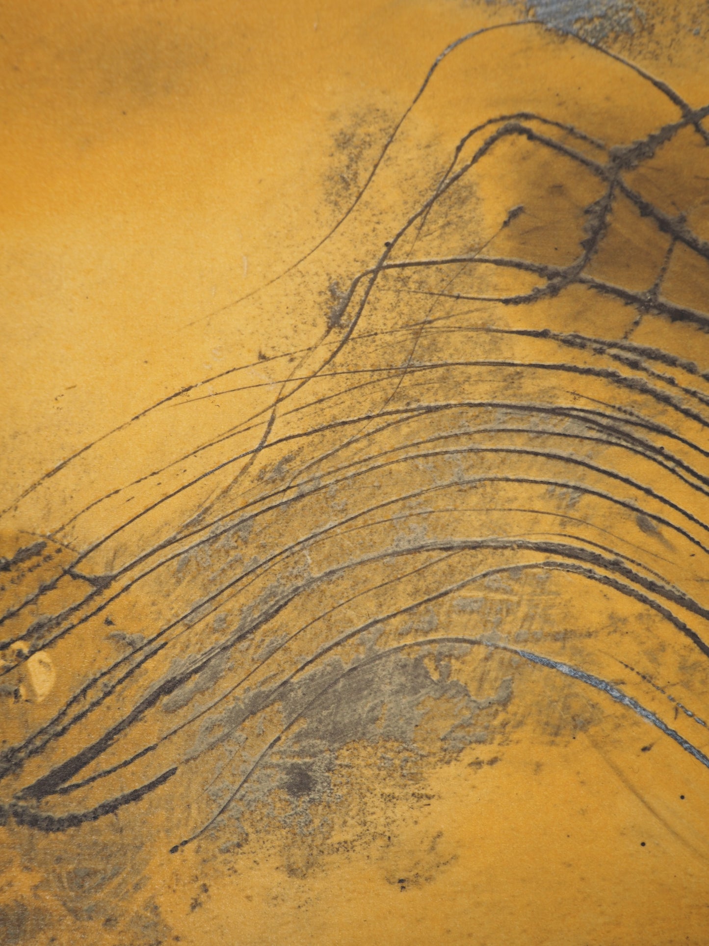 Antoni TAPIES : Courbes abstraites - Lithographie