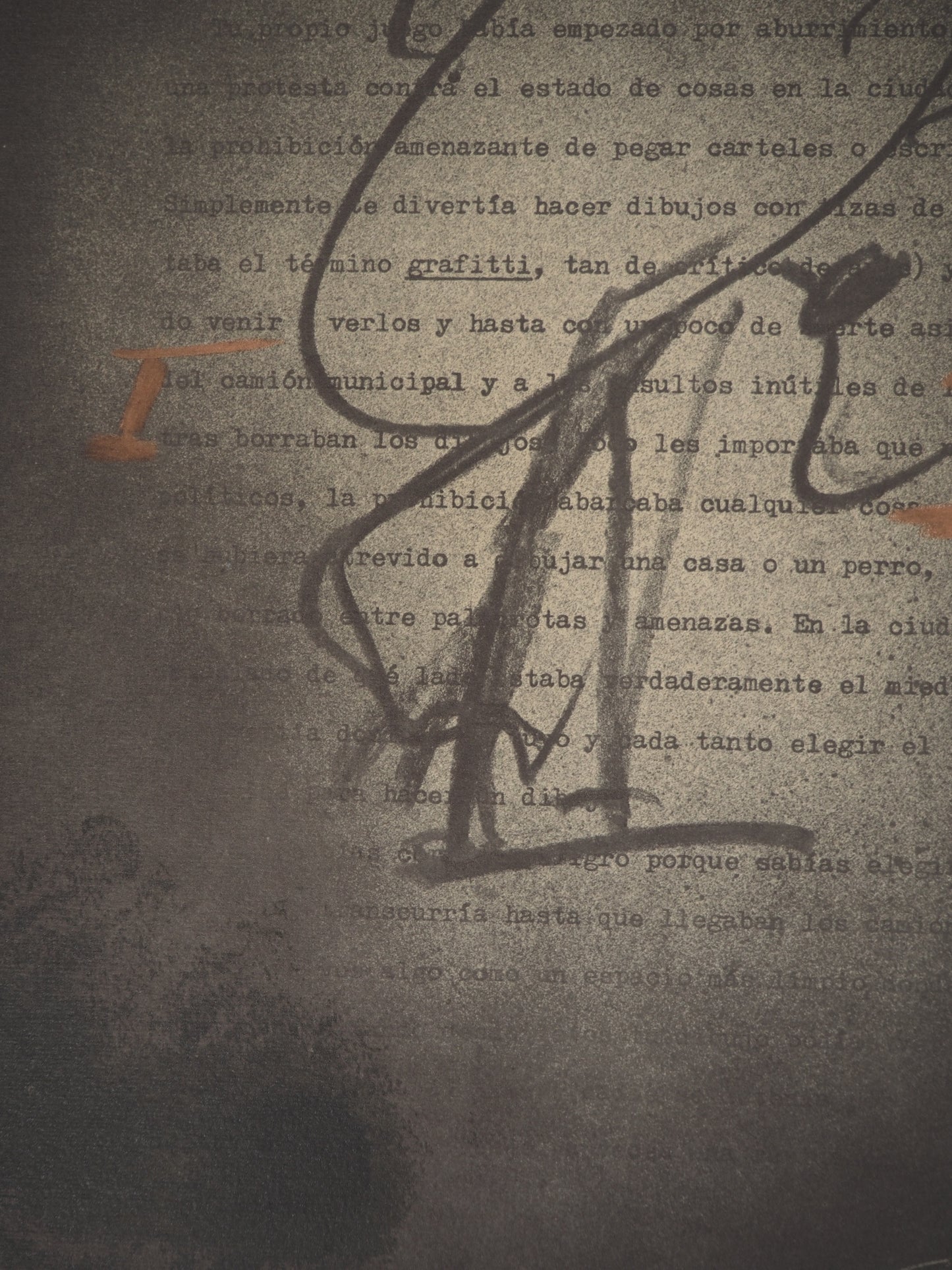 Antoni TAPIES : Graffiti - Lithographie signée