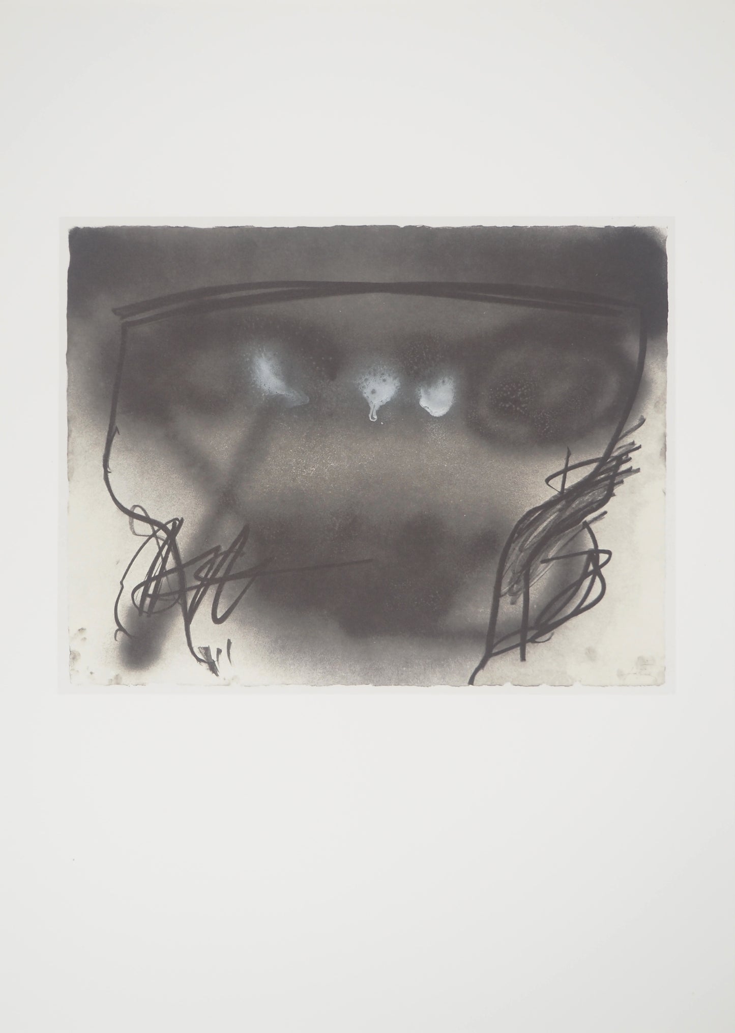 Antoni TAPIES : Ciel nuageux - Lithographie signée
