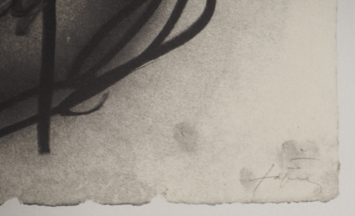 Antoni TAPIES : Ciel nuageux - Lithographie signée