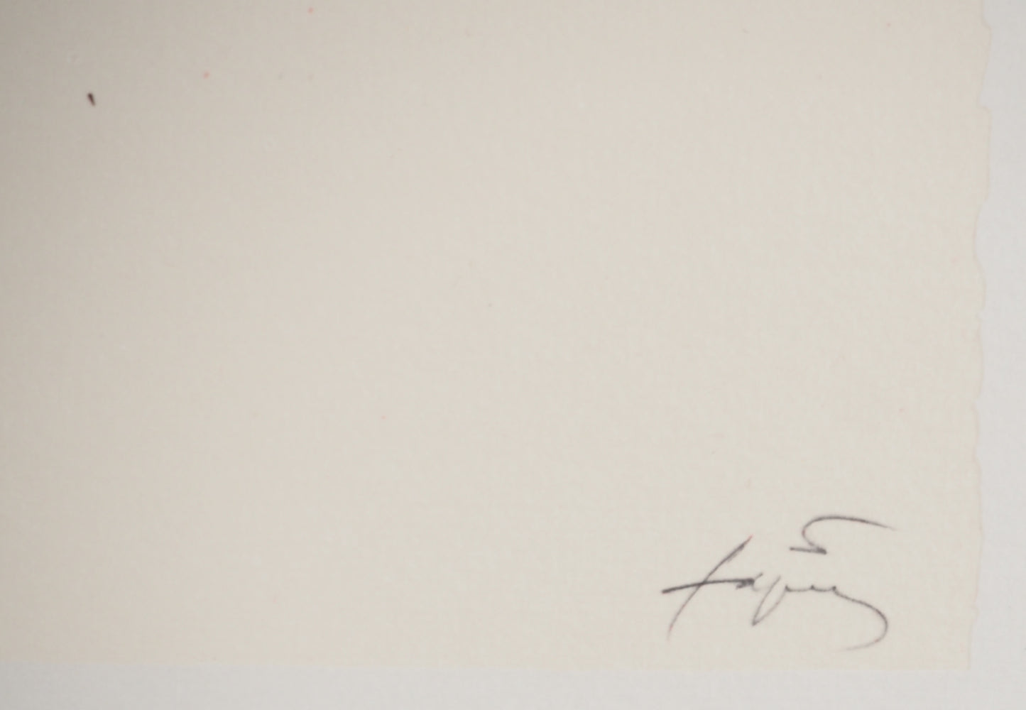 Antoni TAPIES : Composition à la boite rouge - Lithographie signée