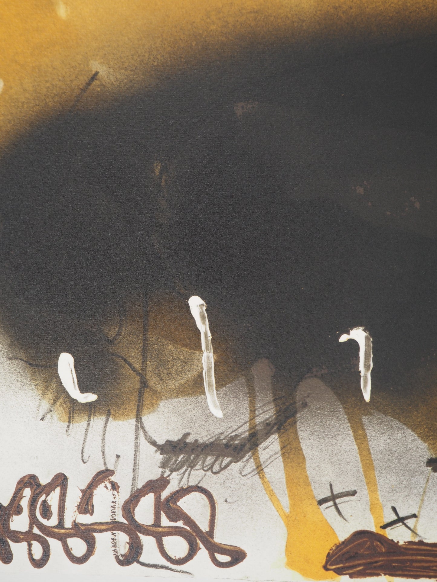 Antoni TAPIES : Composition à la balançoire - Lithographie signée