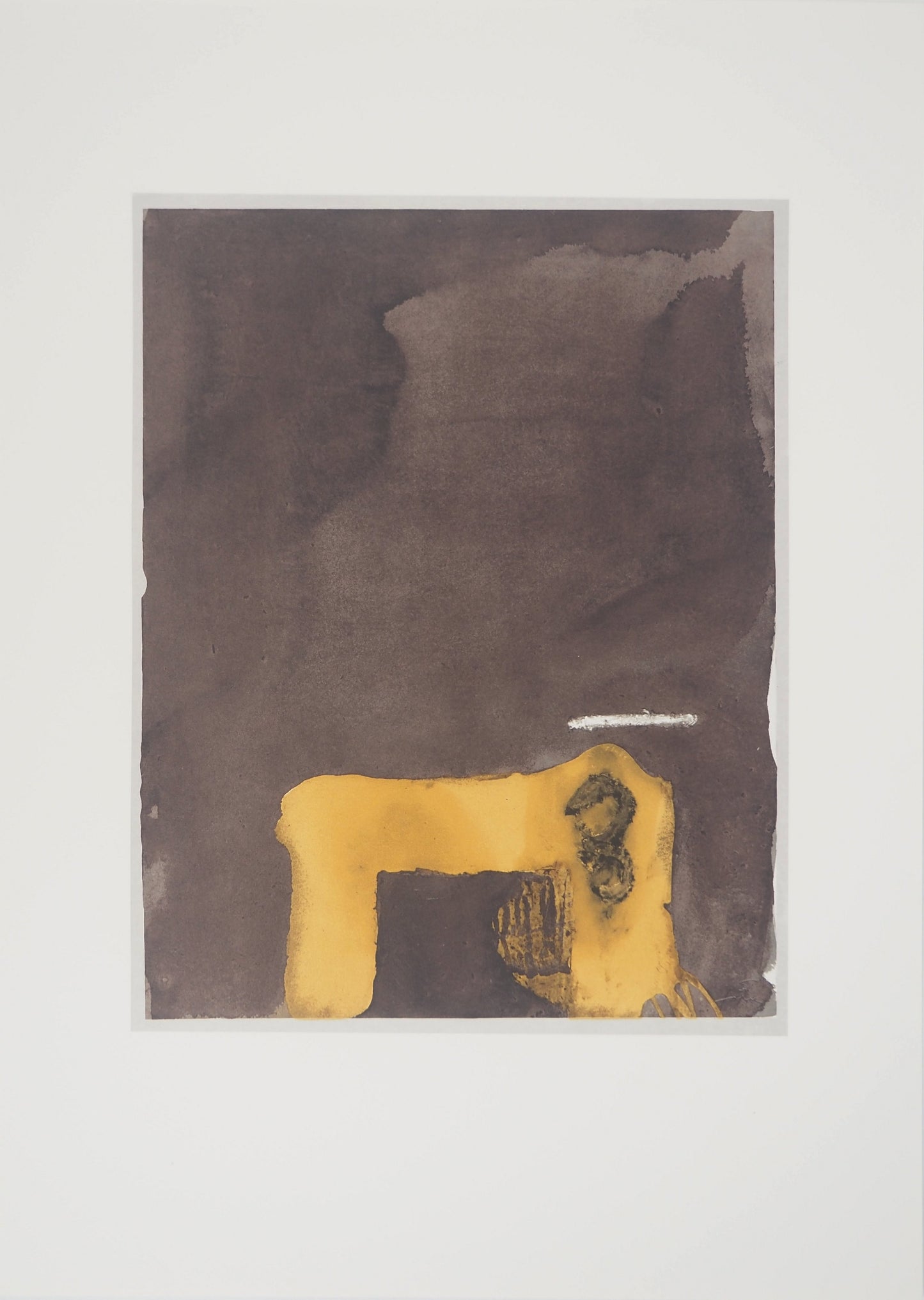 Antoni TAPIES : Composition au numéro trois - Lithographie signée