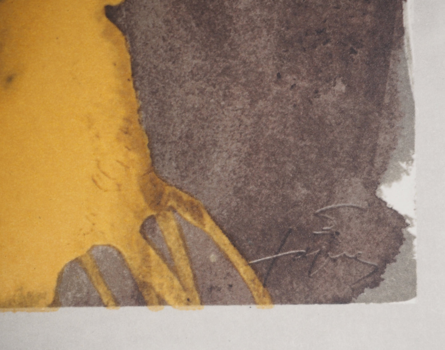 Antoni TAPIES : Composition au numéro trois - Lithographie signée