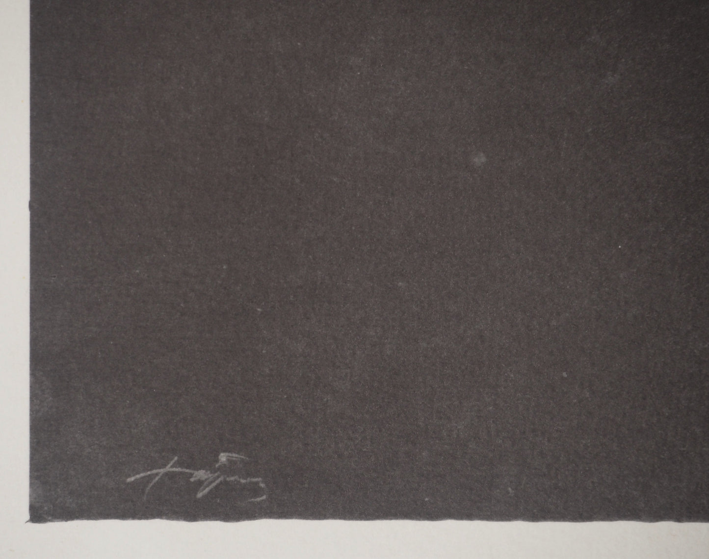 Antoni TAPIES : Angle jaune - Lithographie signée