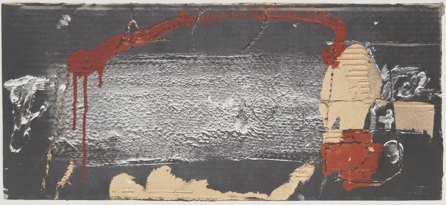 Antoni TAPIES : Empreinte de chaussure - Lithographie signée