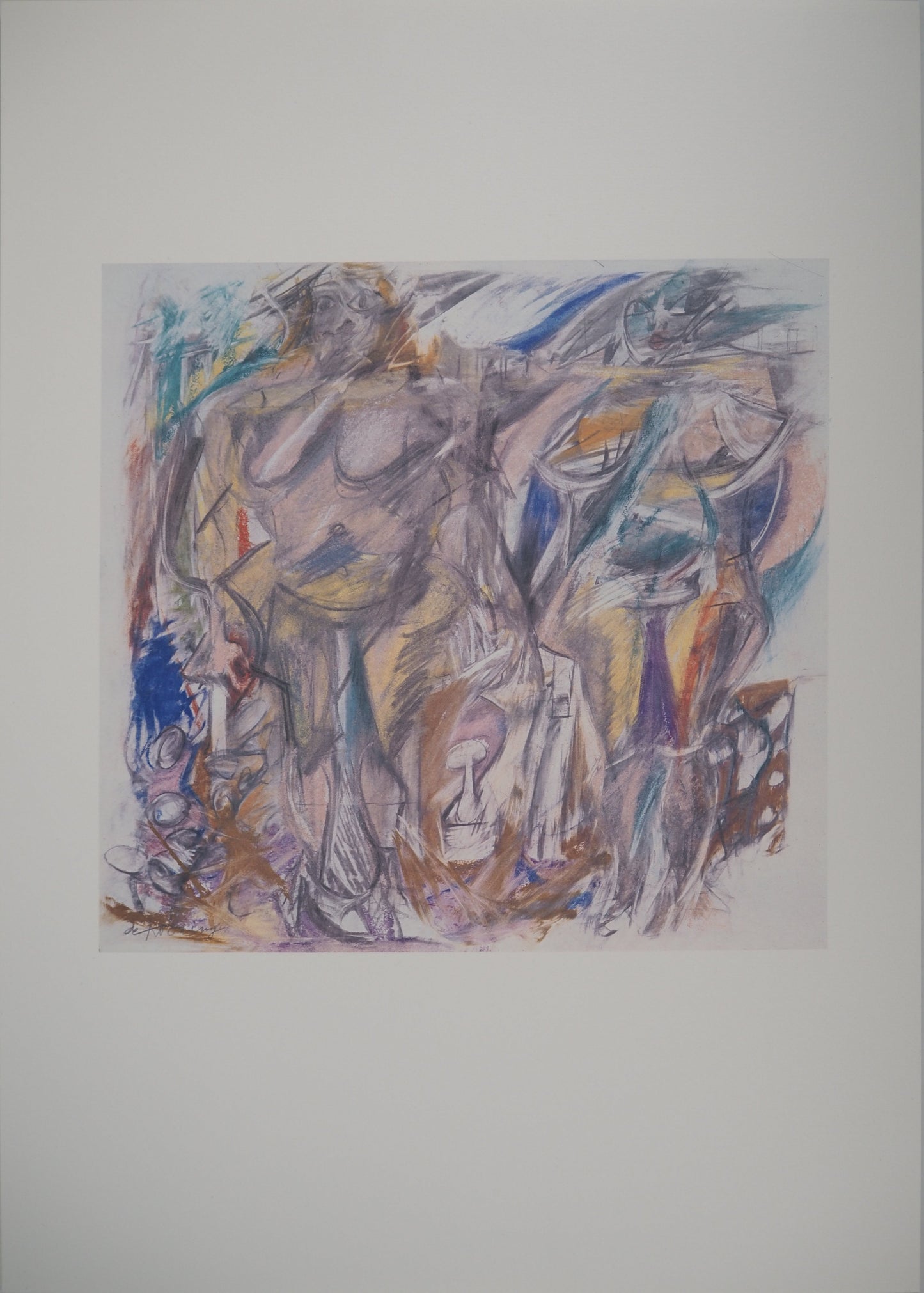 Willem DE KOONING : Deux femmes - Lithographie signée