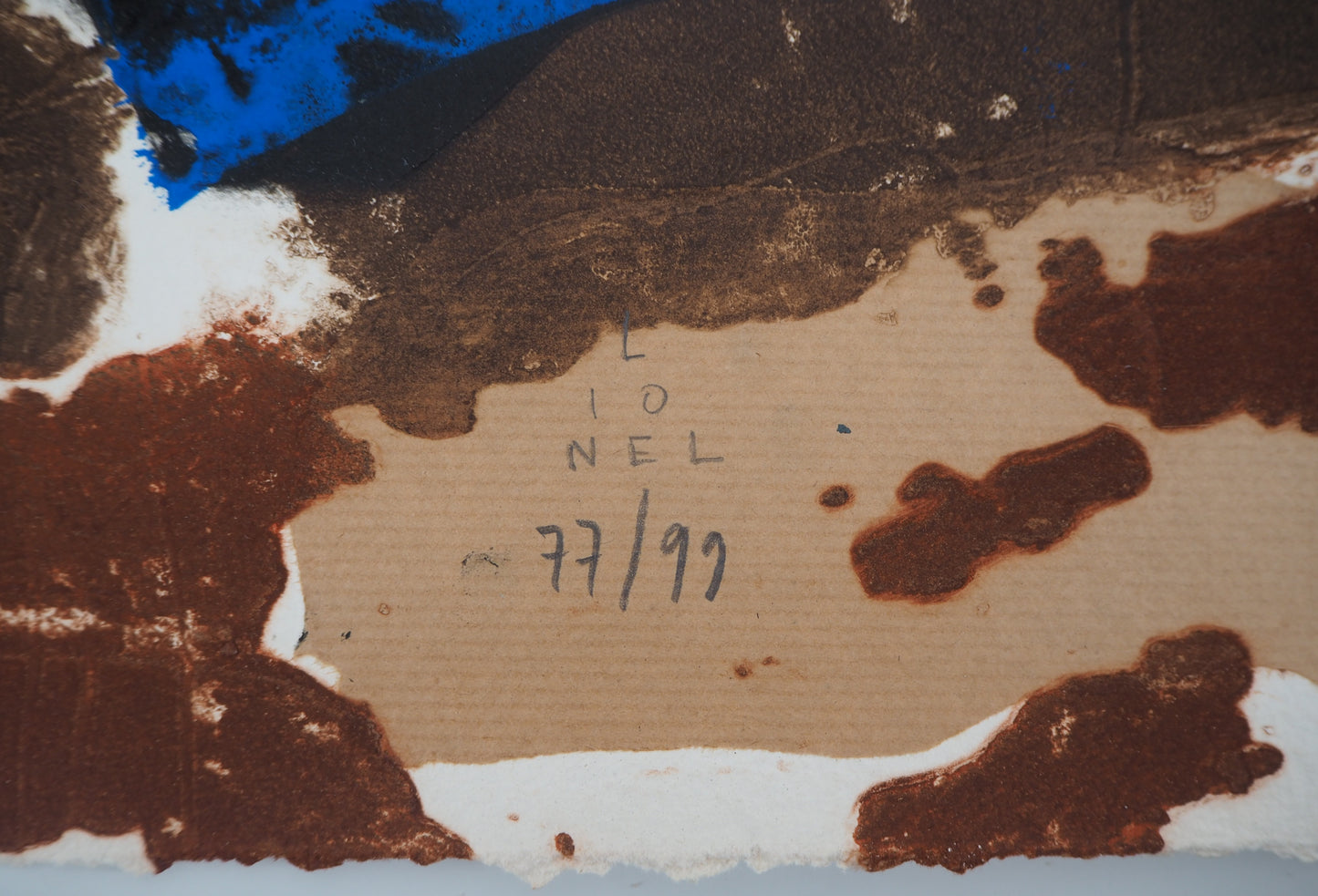LIONEL : Tellurique - Gravure originale en couleurs