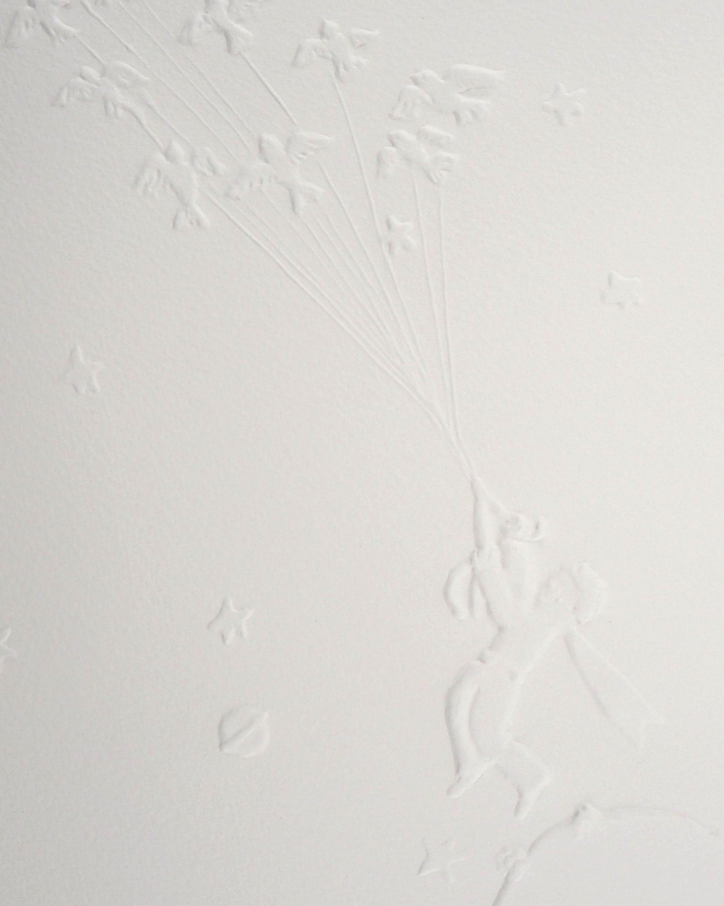 Antoine DE SAINT EXUPERY : L'envol du petit prince - Gravure sur bois