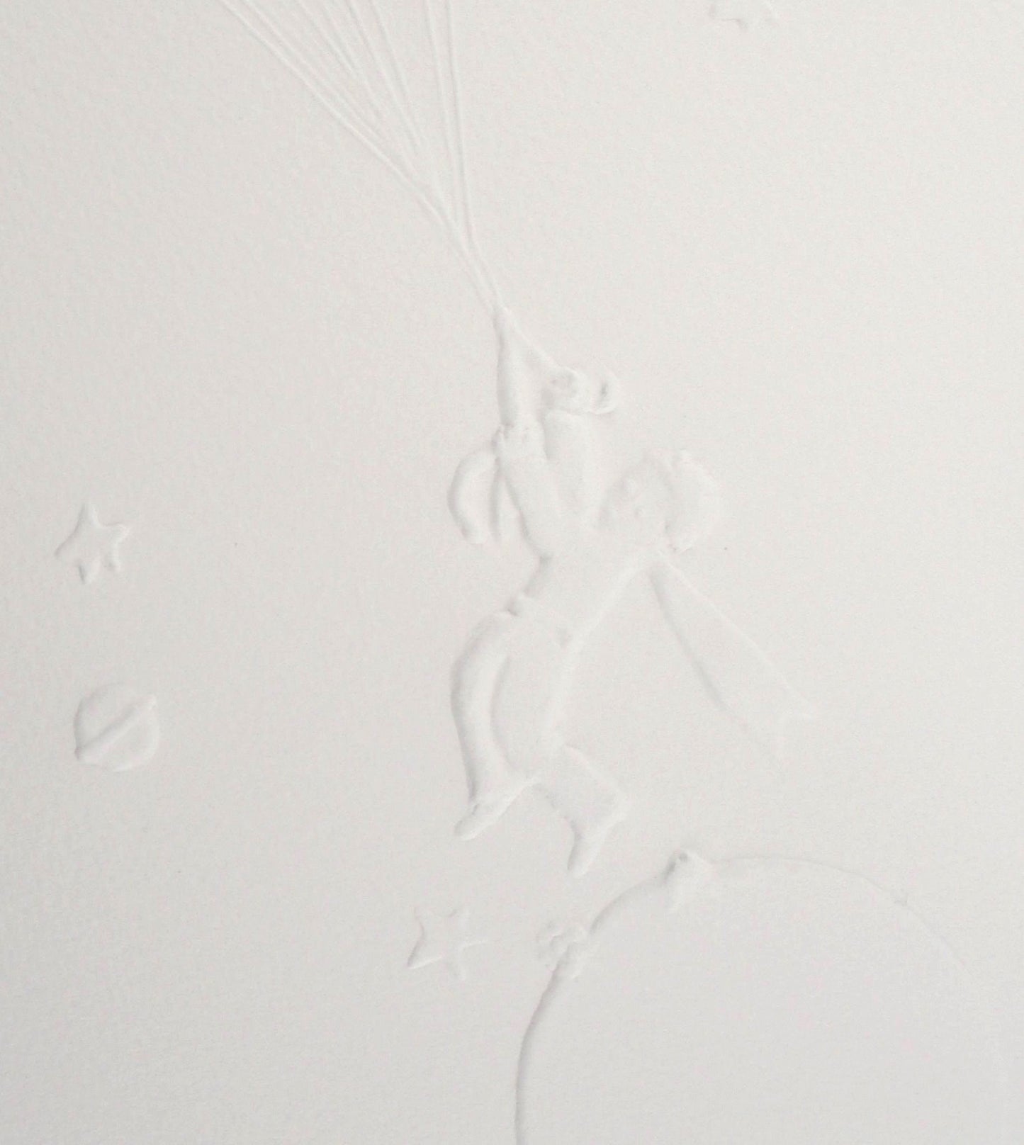 Antoine DE SAINT EXUPERY : L'envol du petit prince - Gravure sur bois